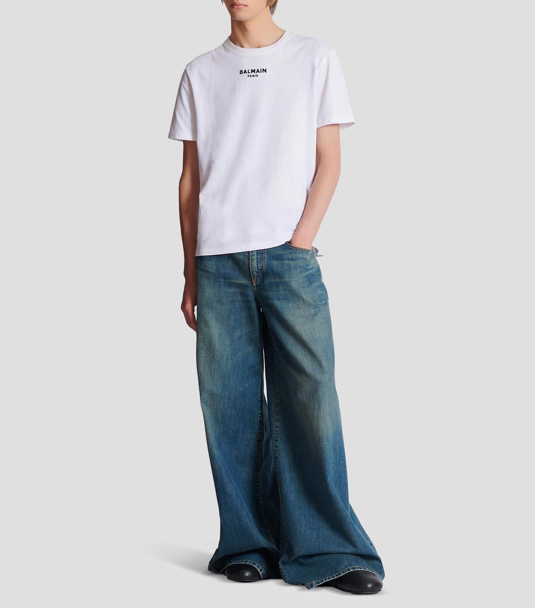 Playera cuello redondo manga corta lisa Hombre