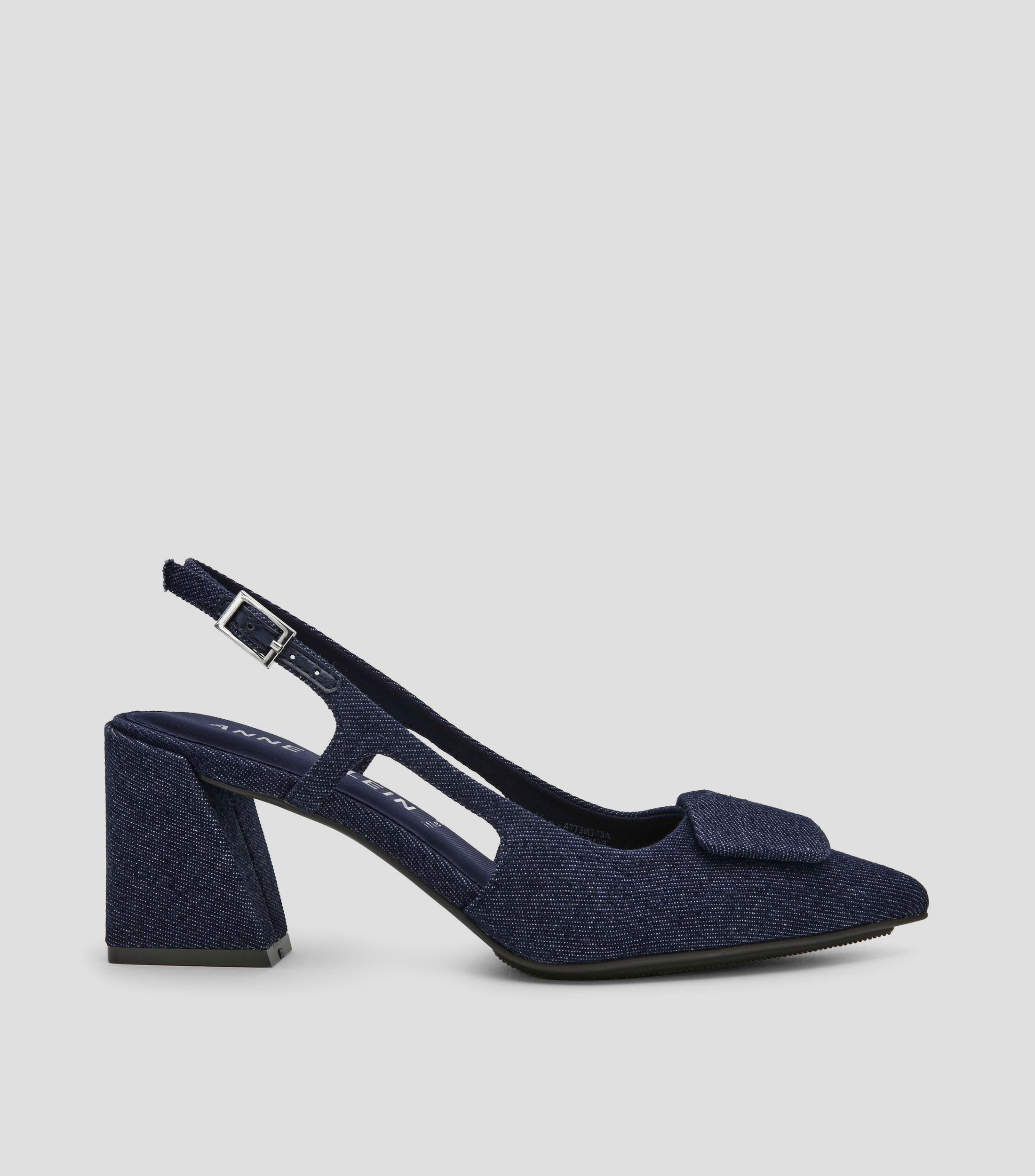 Zapatillas con tacón bajo cuadrado Mujer