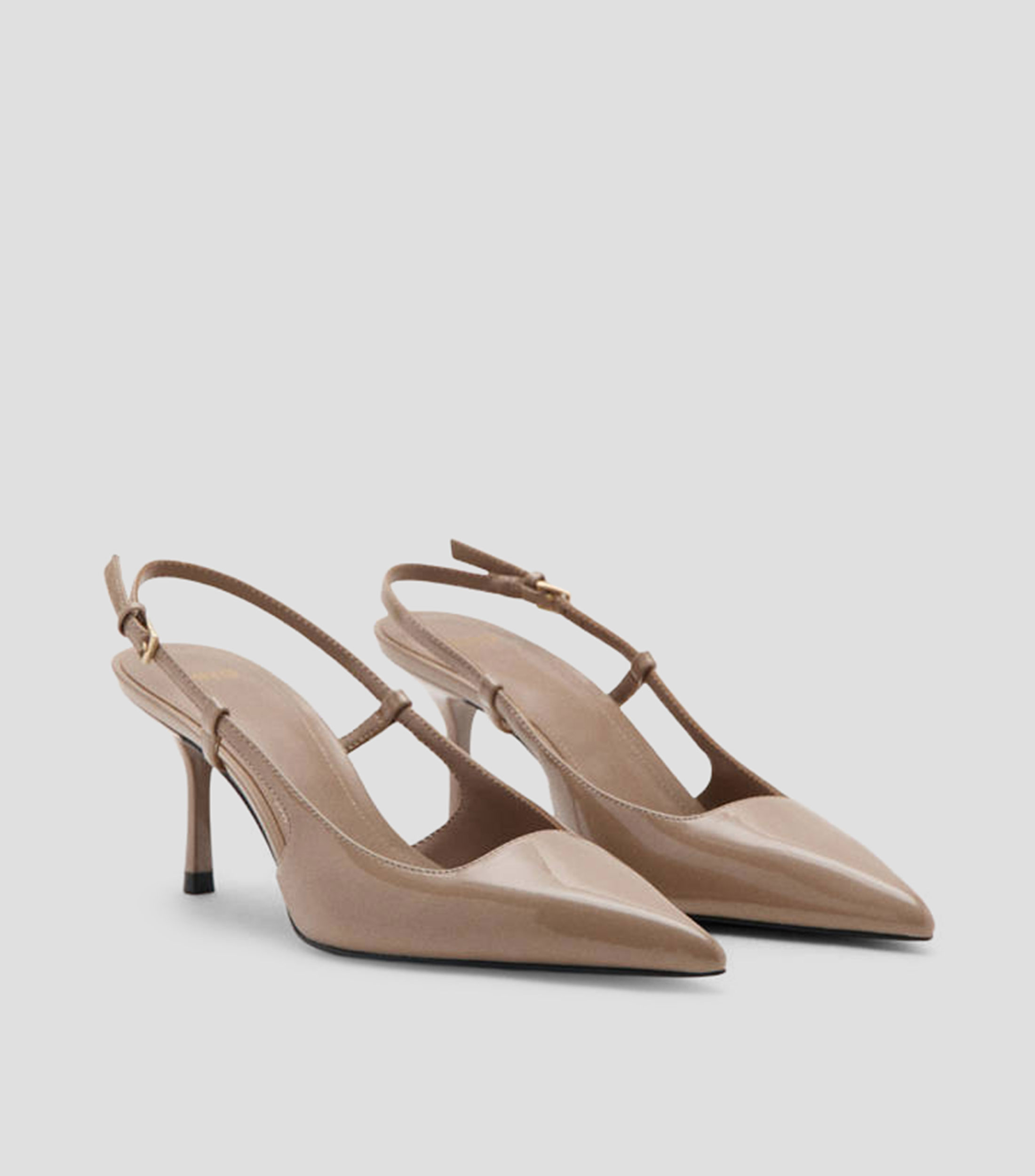 Zapatillas tacón mediano de aguja Mujer