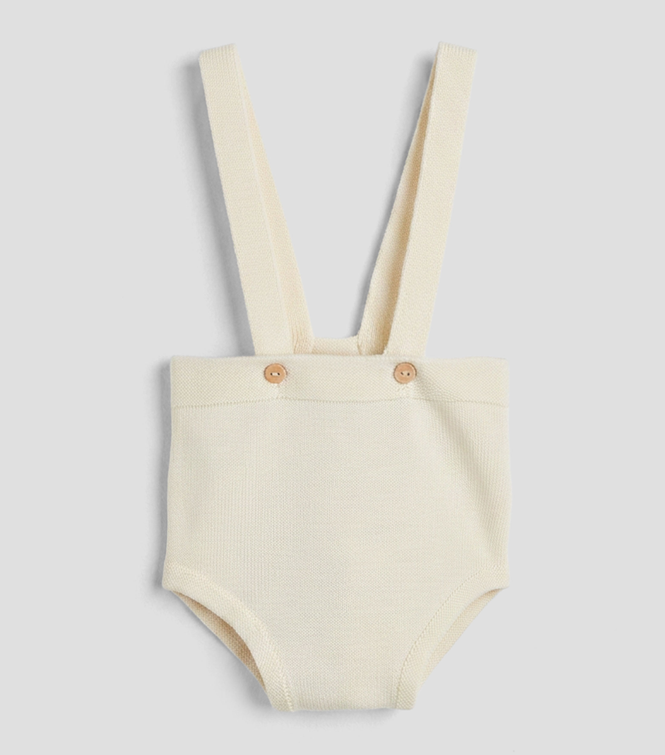 Short con tirantes liso Bebé