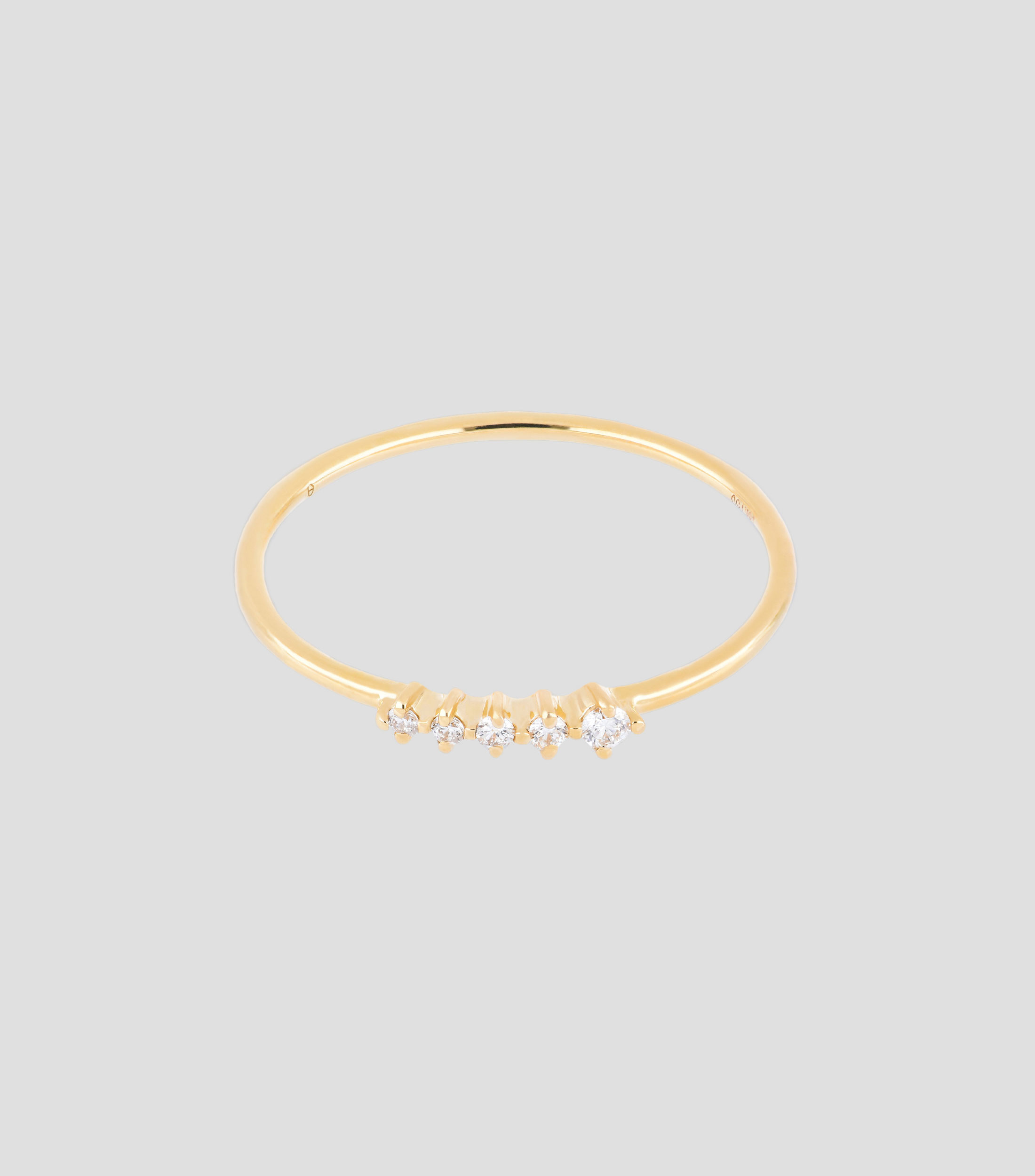 Anillo en Oro amarillo de 18 Kts Mujer