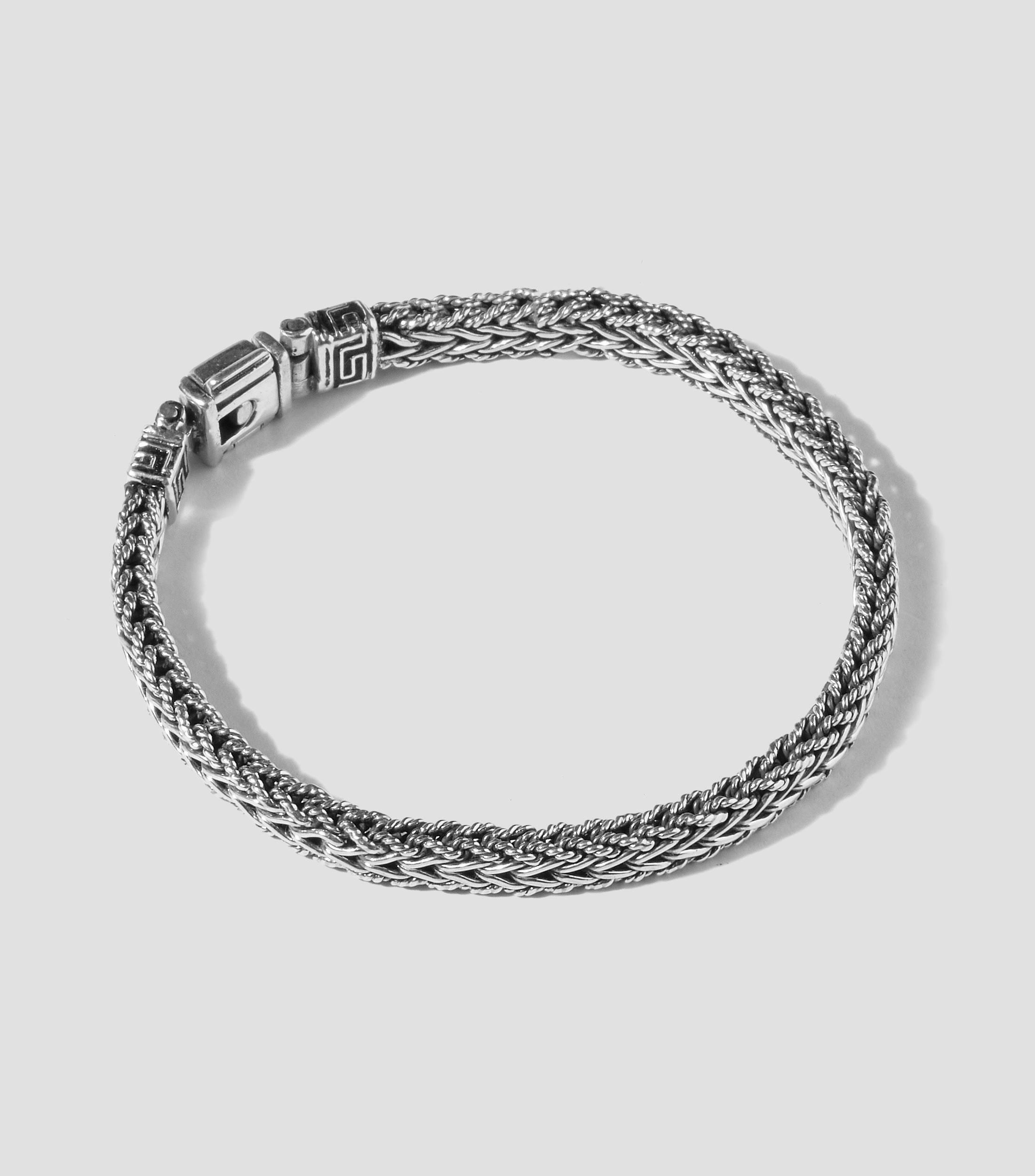 Pulsera en plata .925 tejida Hombre
