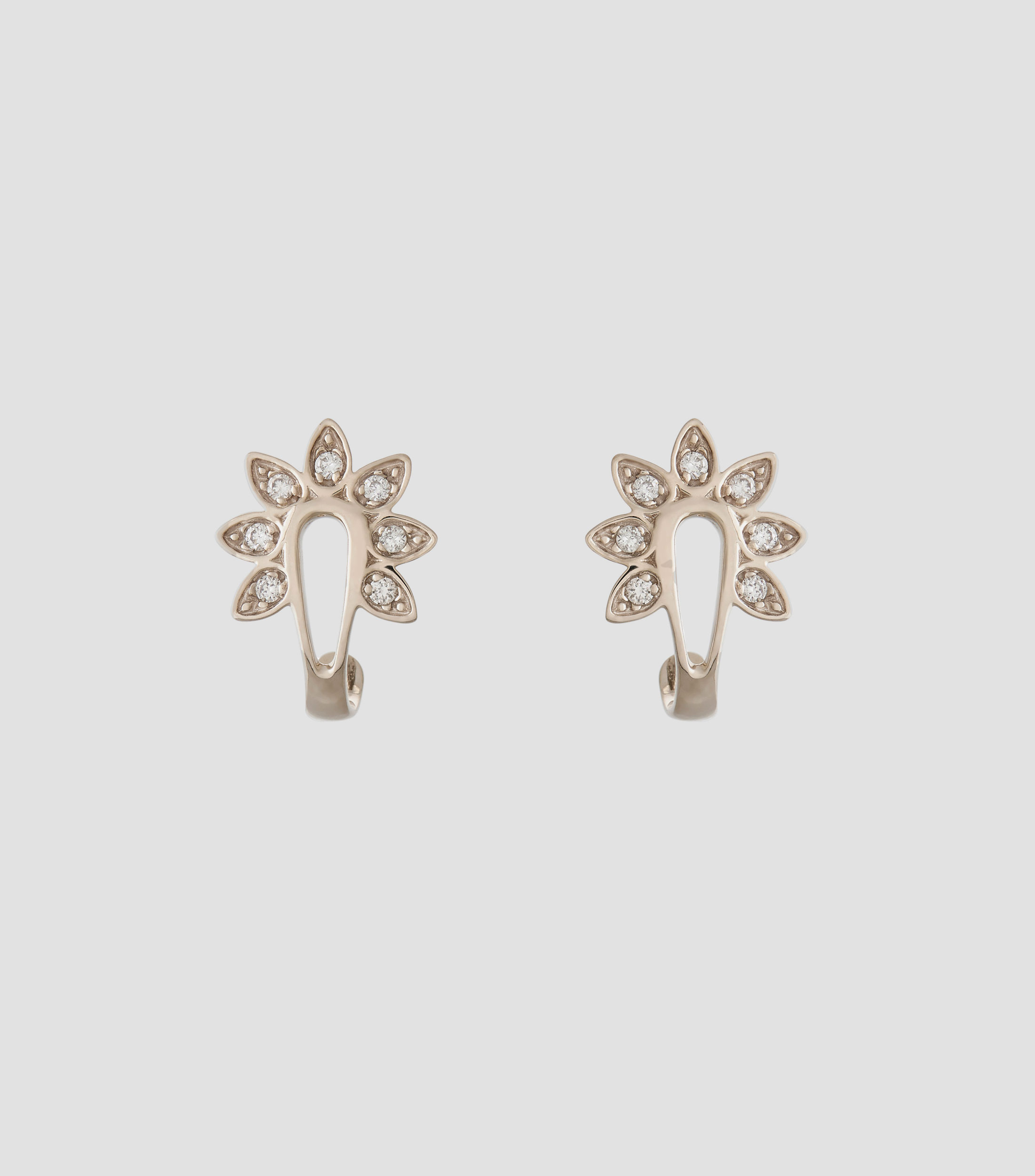 Arete en Oro noble de 18 kilates con diamantes Mujer