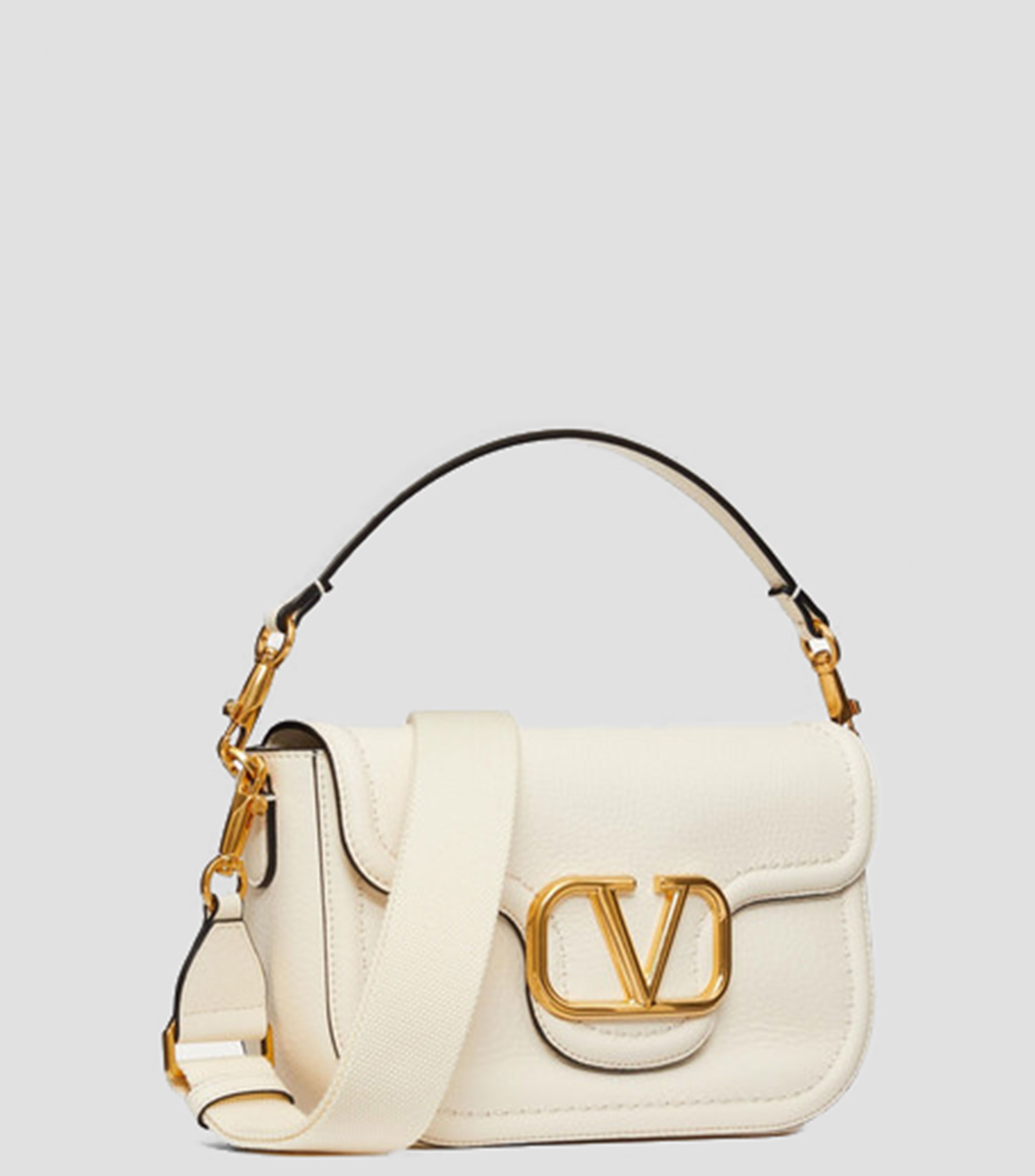 Bolsa Shoulder granulada en piel Mujer