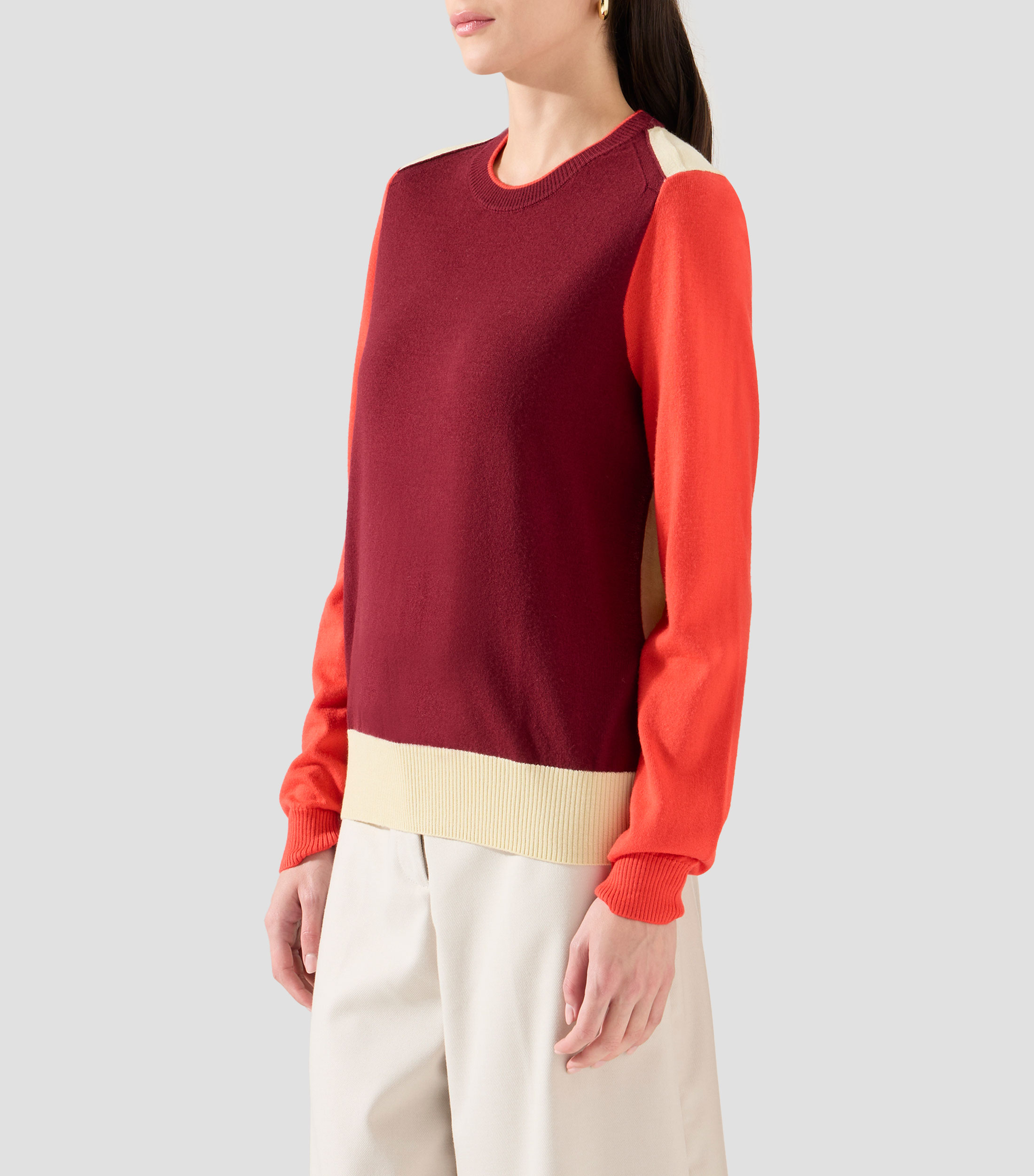 Suéter cuello redondo Mujer