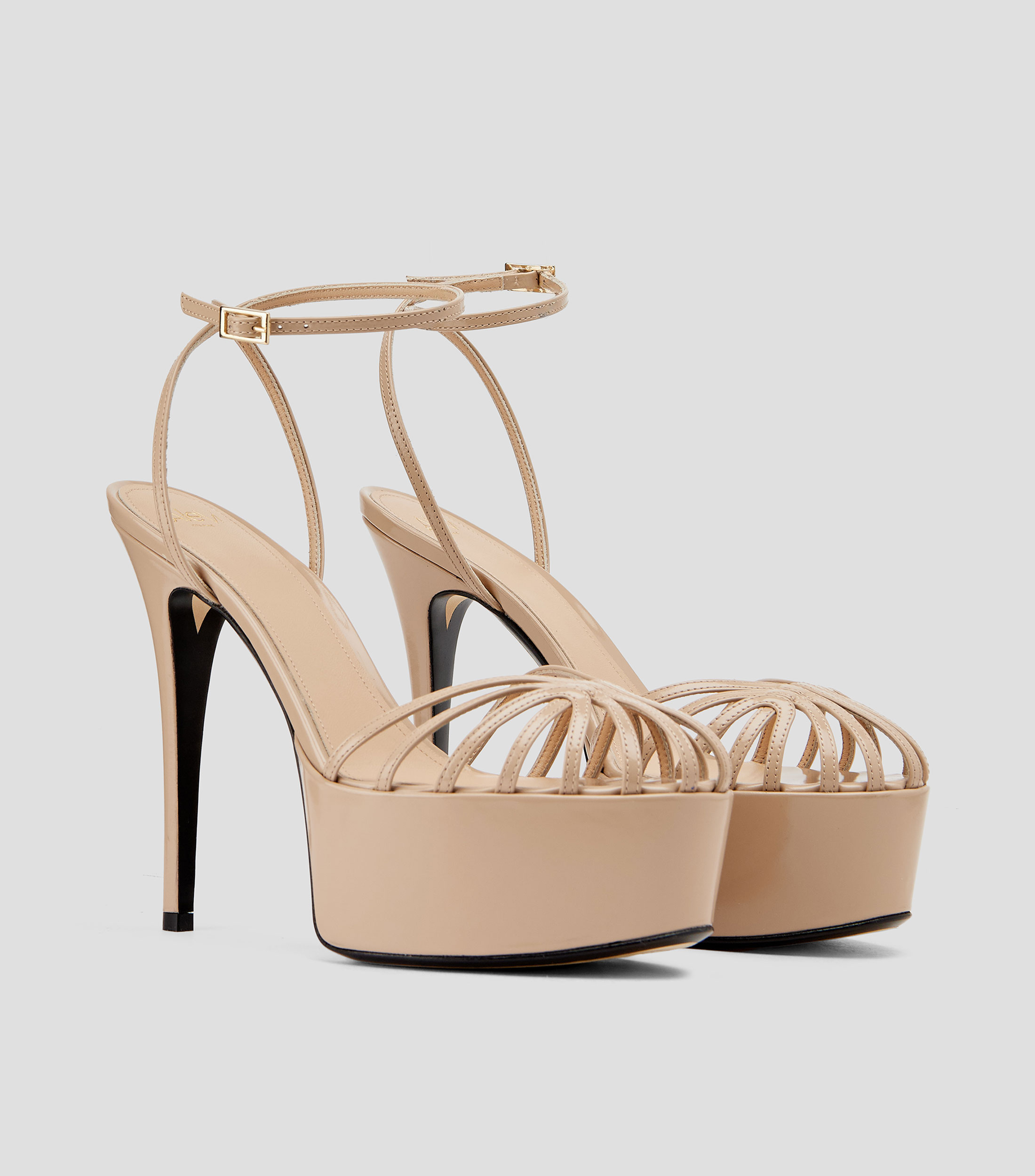 Zapatillas con tacón alto de aguja Mujer