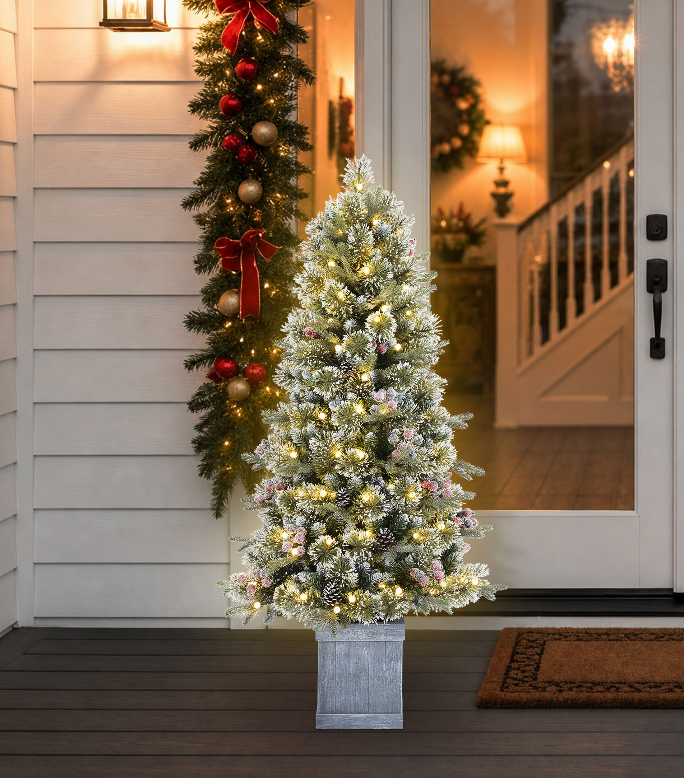 Árbol de Navidad en Maceta con 150 Luces Led