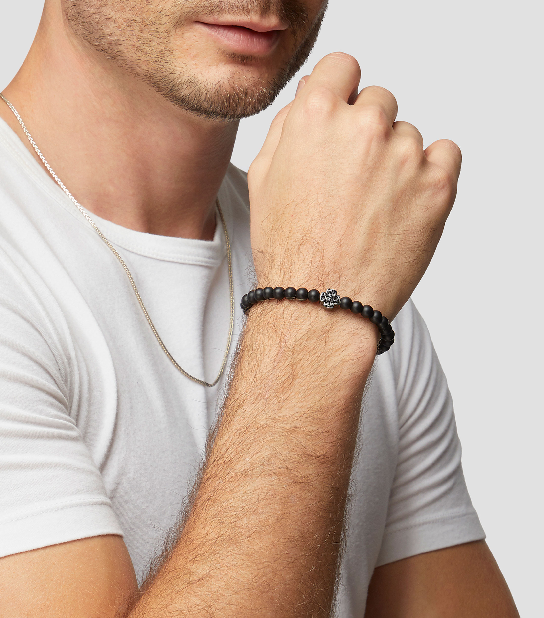Pulsera con ónix Hombre