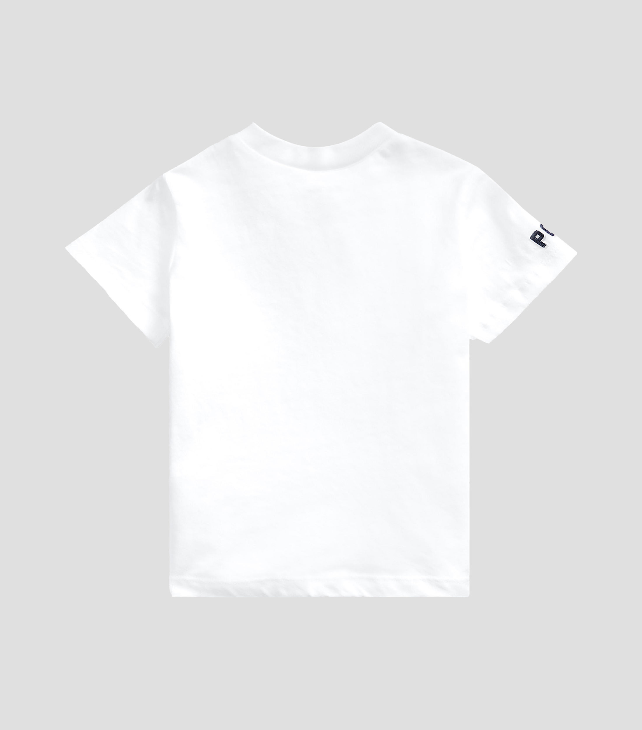 Playera de cuello redondo con manga corta estampada Bebé