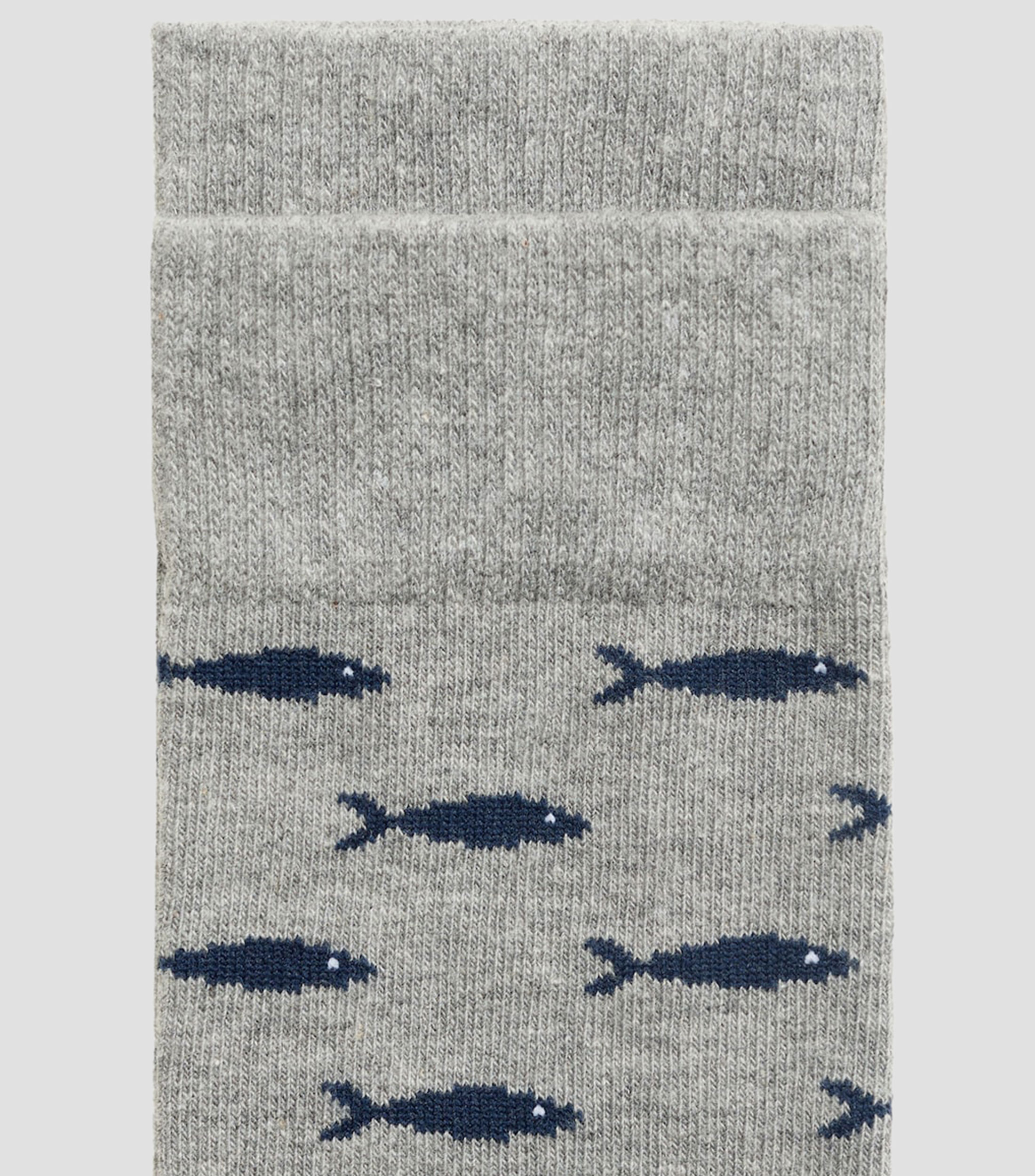Calcetín con print de peces Hombre