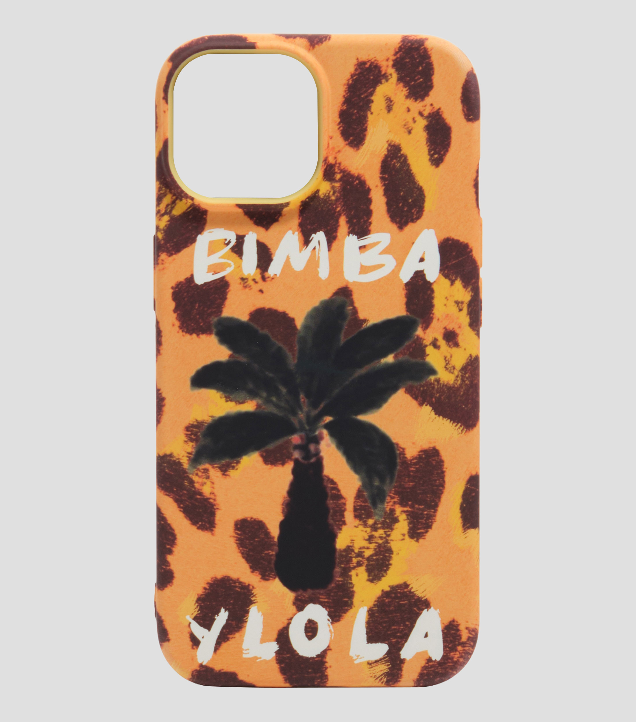 Funda rígida iPhone 15 palmera amarilla