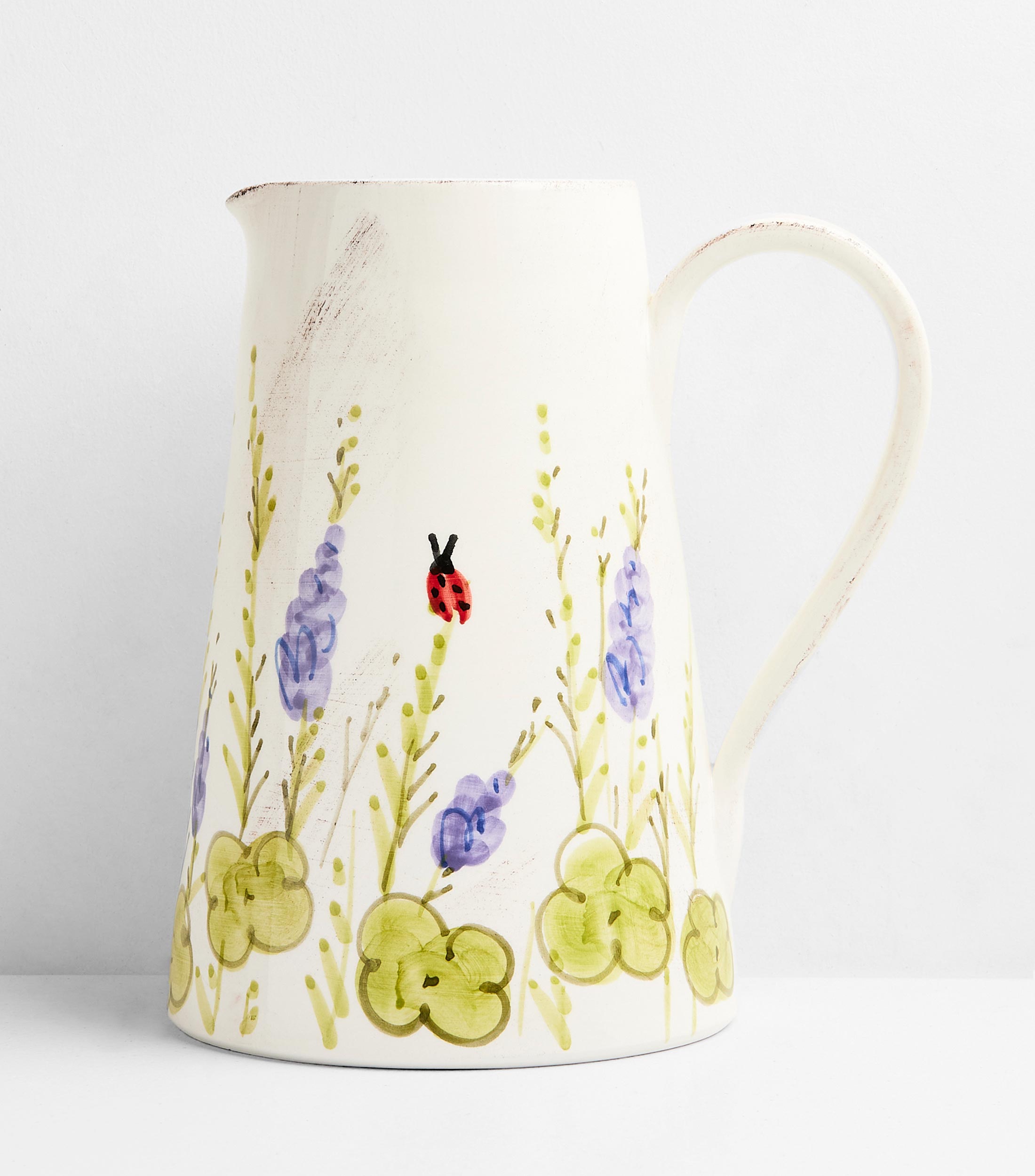 Jarra Prato Flor Lavanda