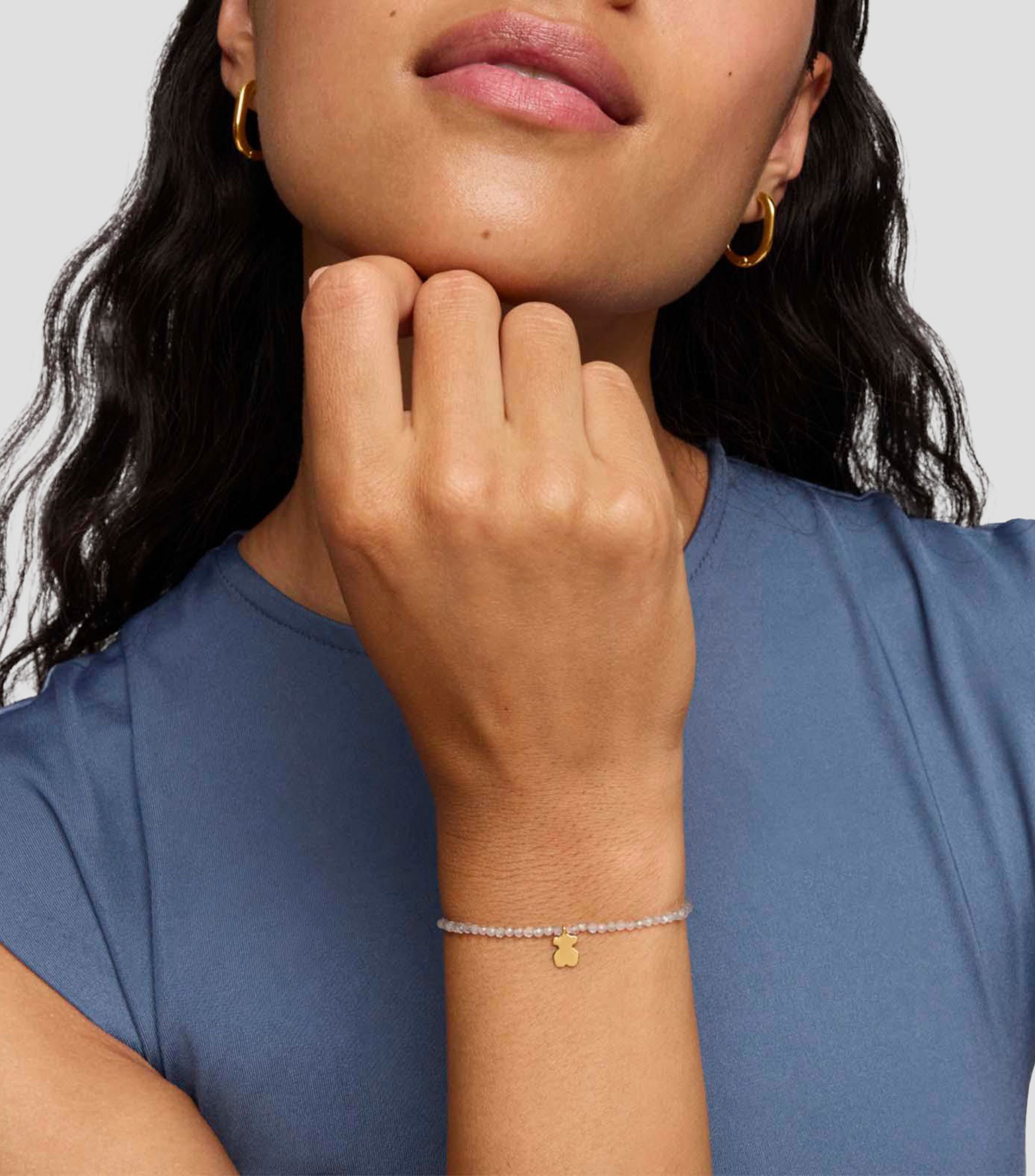 Pulsera elástica con oso Mujer