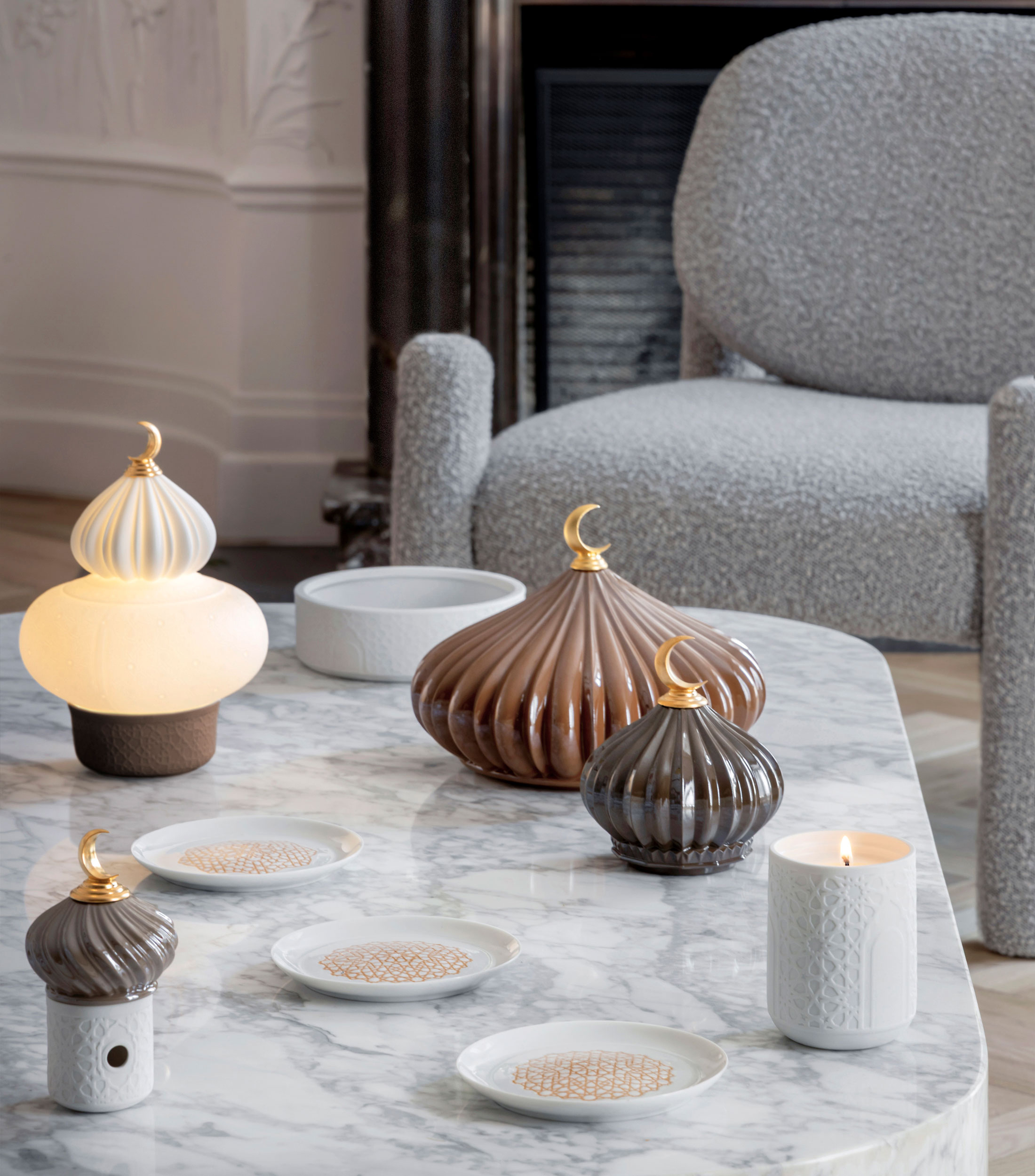 Lámpara de mesa Majestic Nights con Batería interna