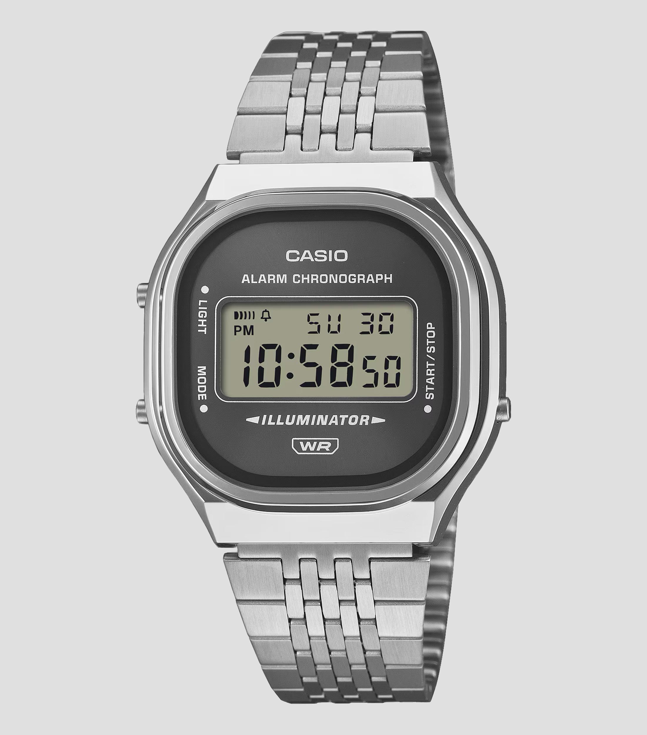 Reloj Unisex Casio Vintage Clásico Casual Plateado, Azul