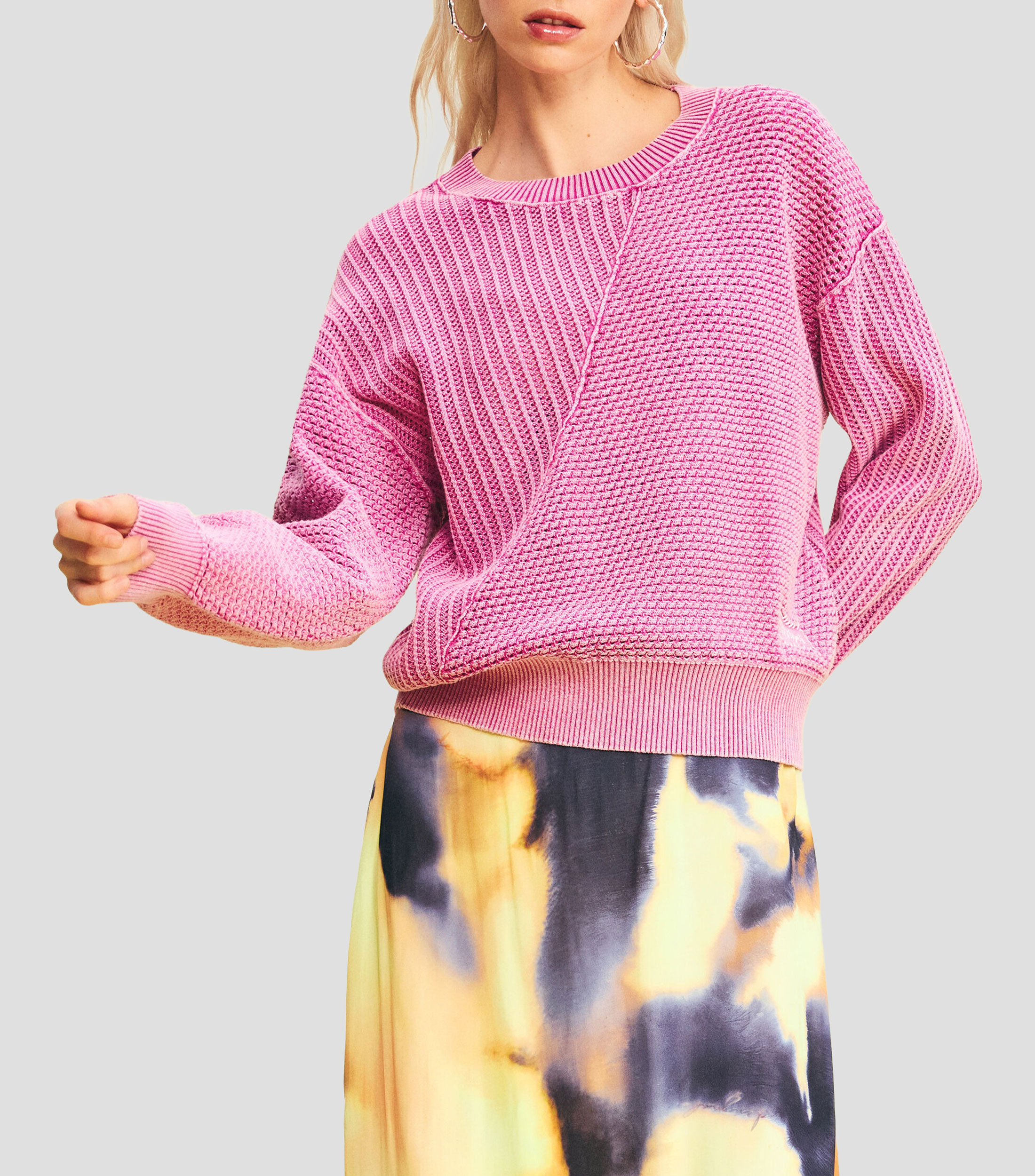 Suéter cuello redondo Mujer