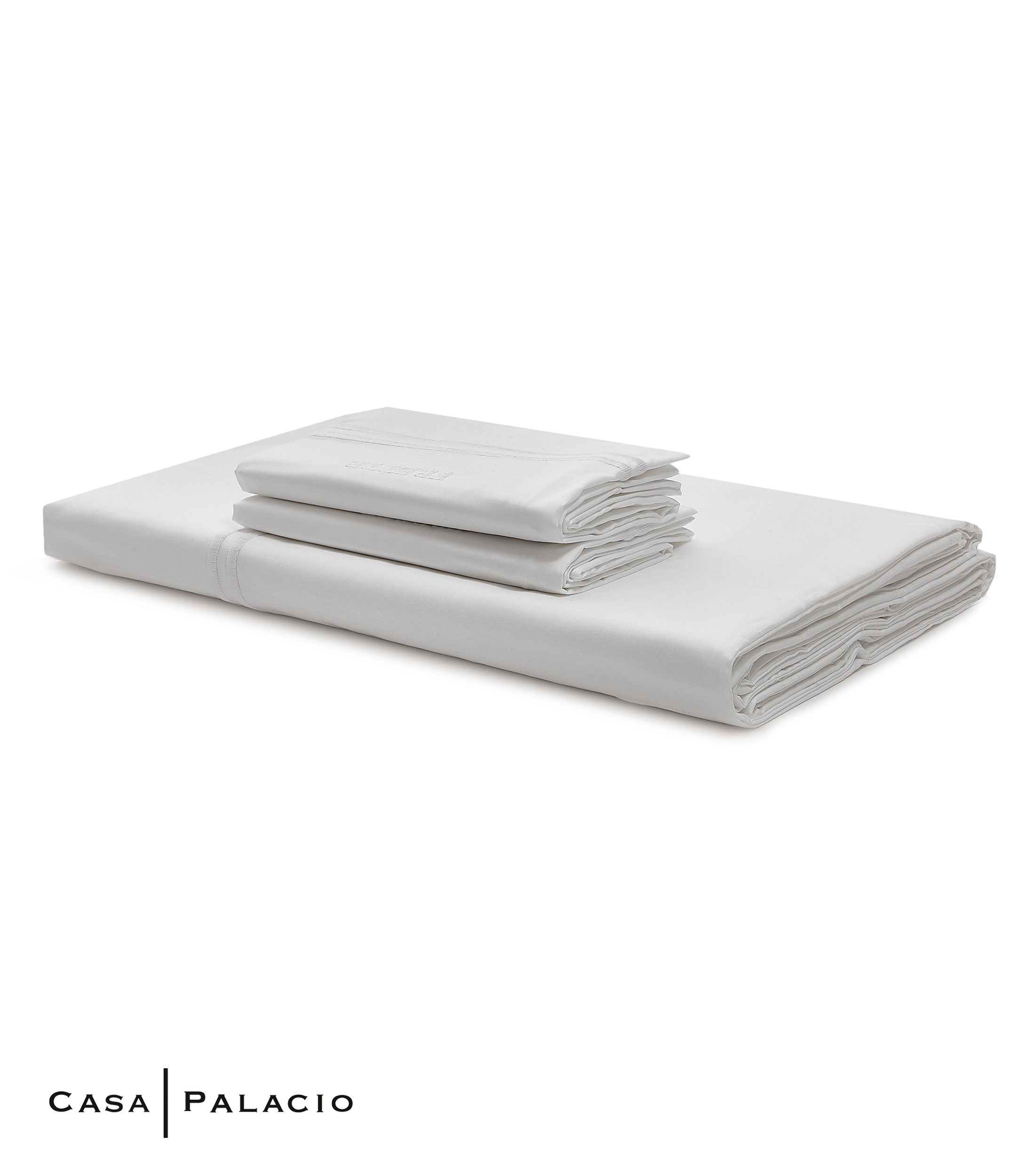 Juego de Sabanas King Size en algodon Hotel Bourd blanco