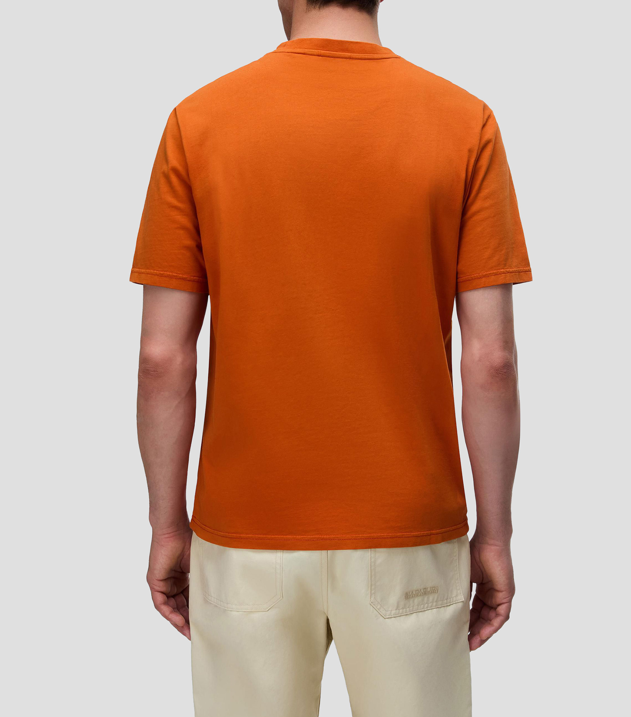 Playera cuello redondo manga corta estampada Hombre