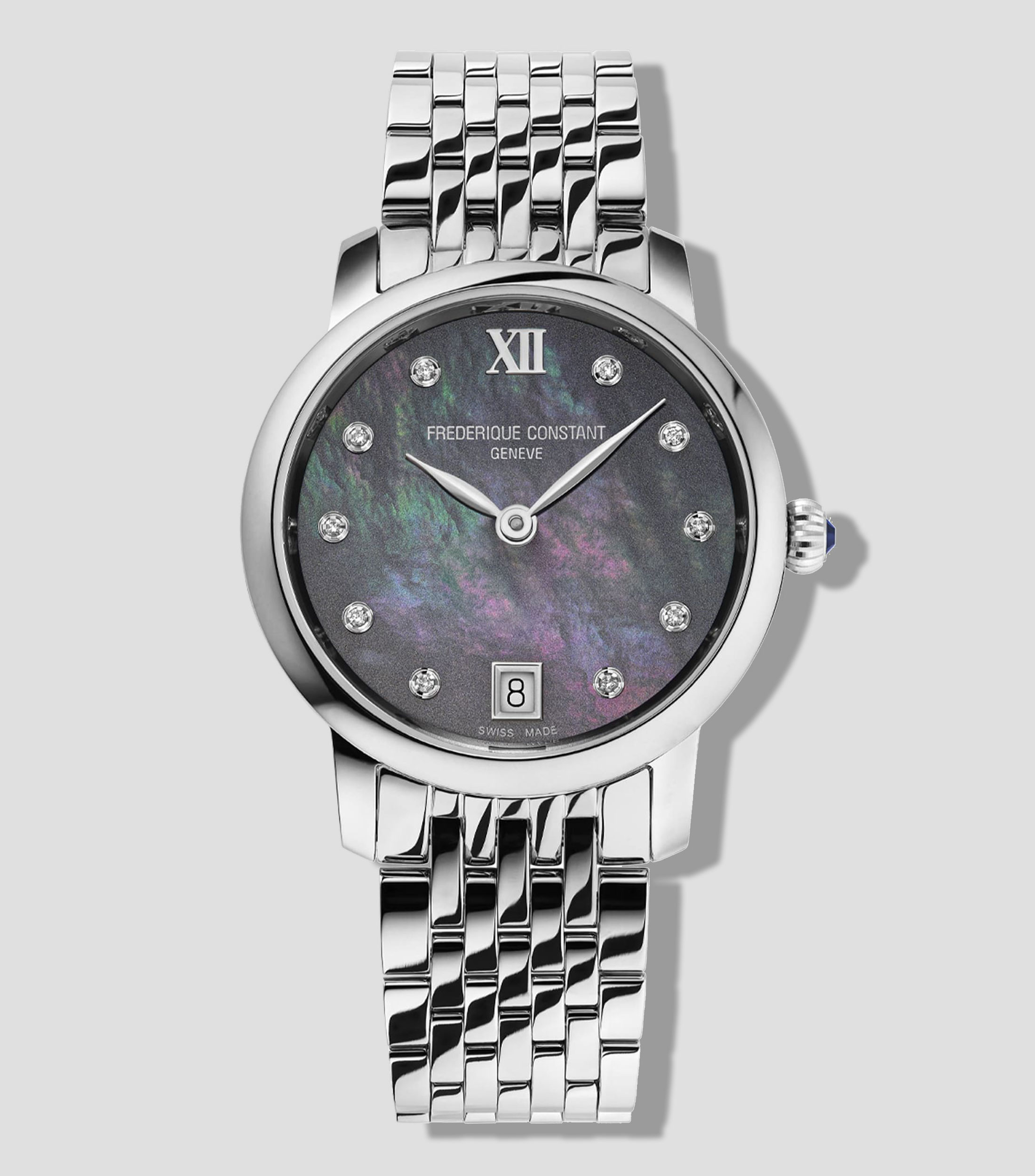 Reloj para Mujer Slimline Casual Plateado