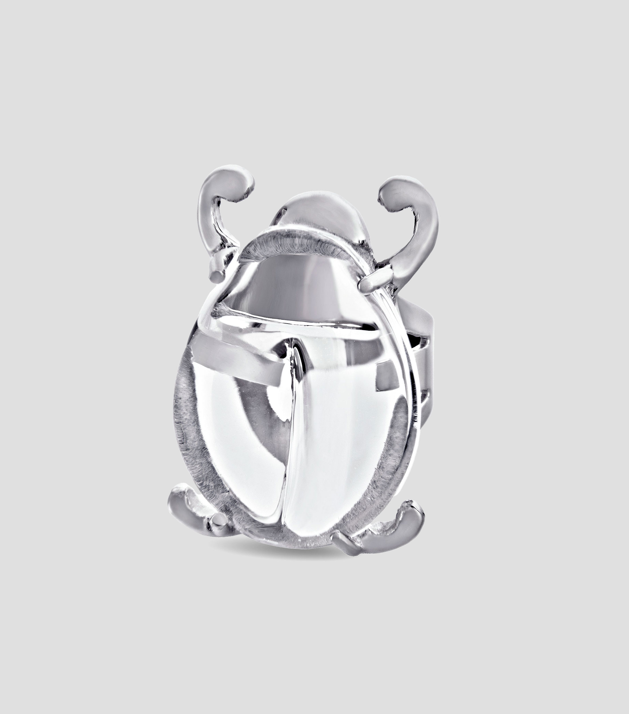 Anillo en plata .925 Aire con vidrio soplado Mujer