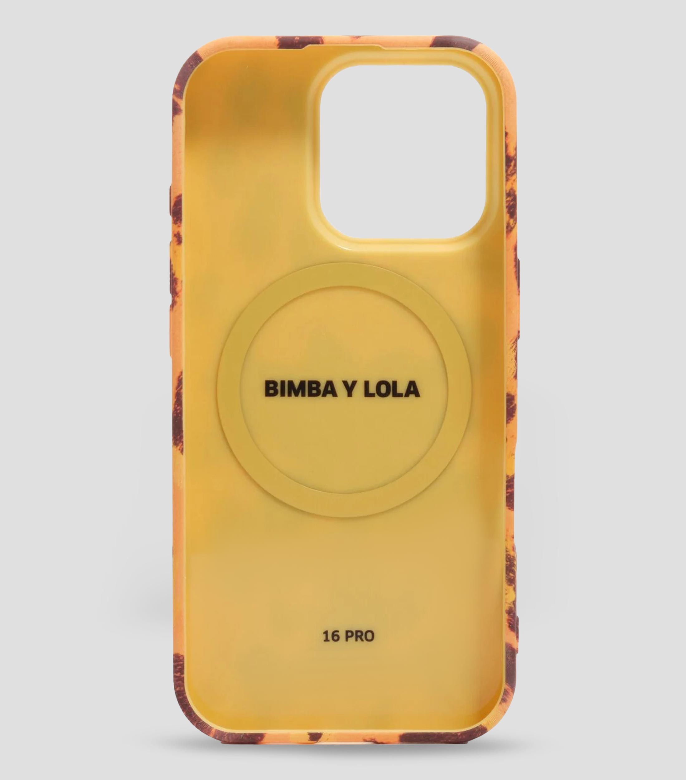 Funda rígida iPhone 16 Pro palmera amarilla