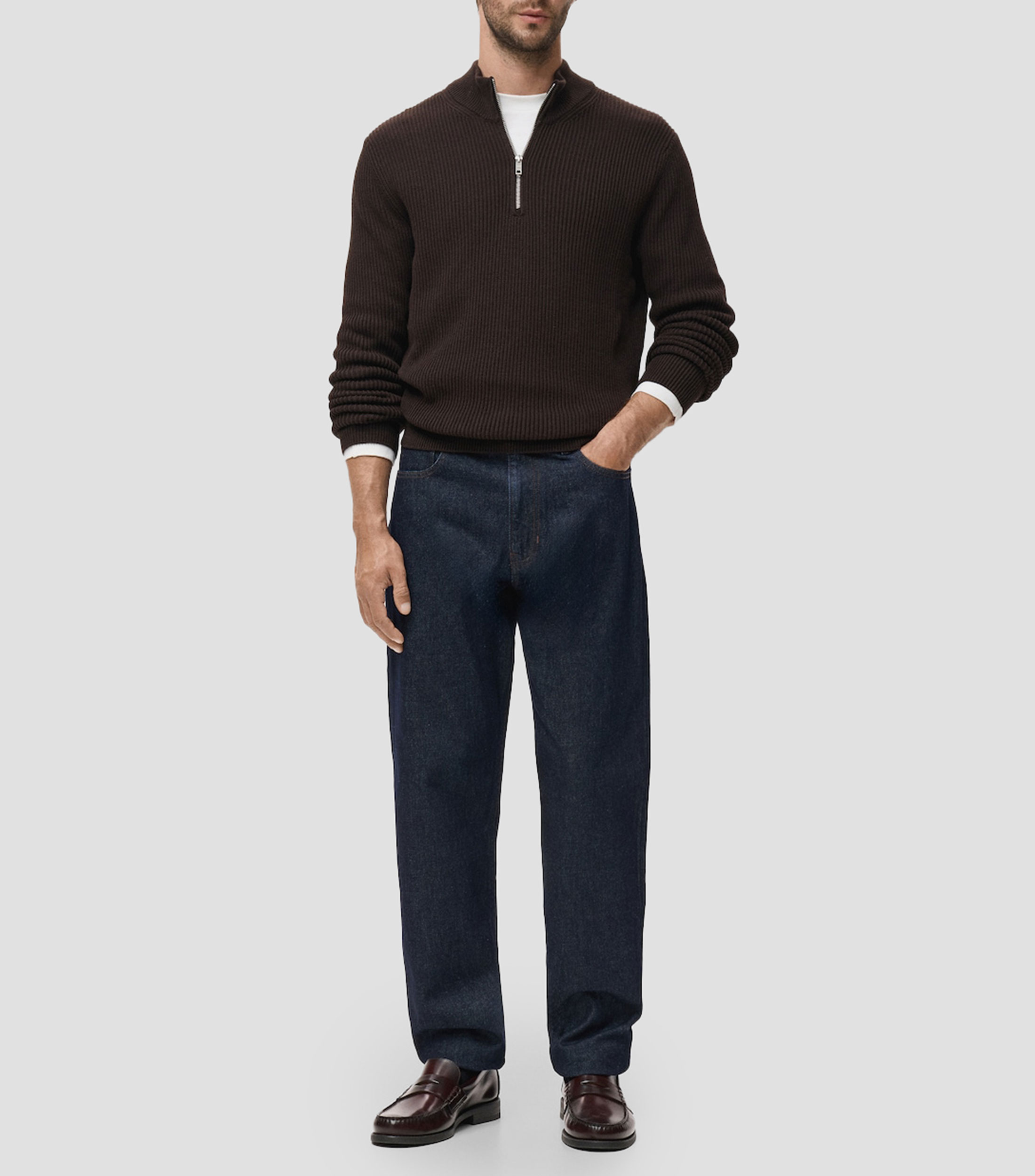 Suéter cuello perkins Hombre