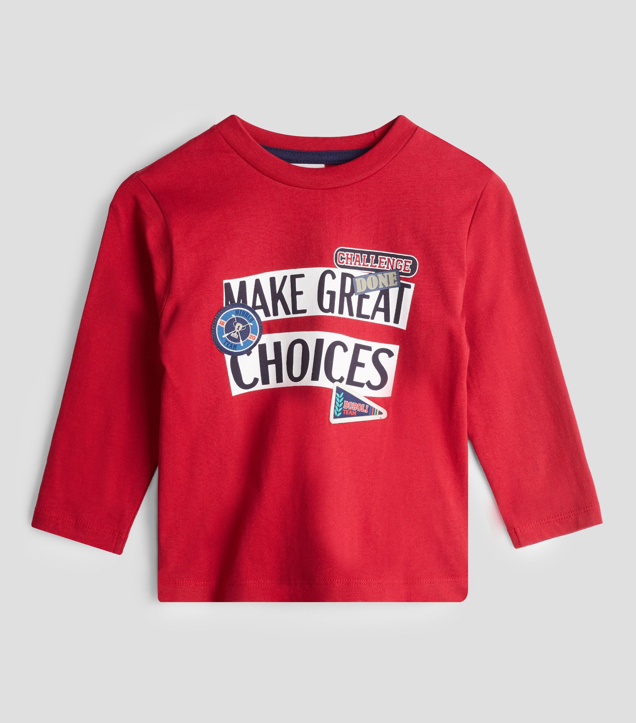 Playera estampada con manga larga Bebe