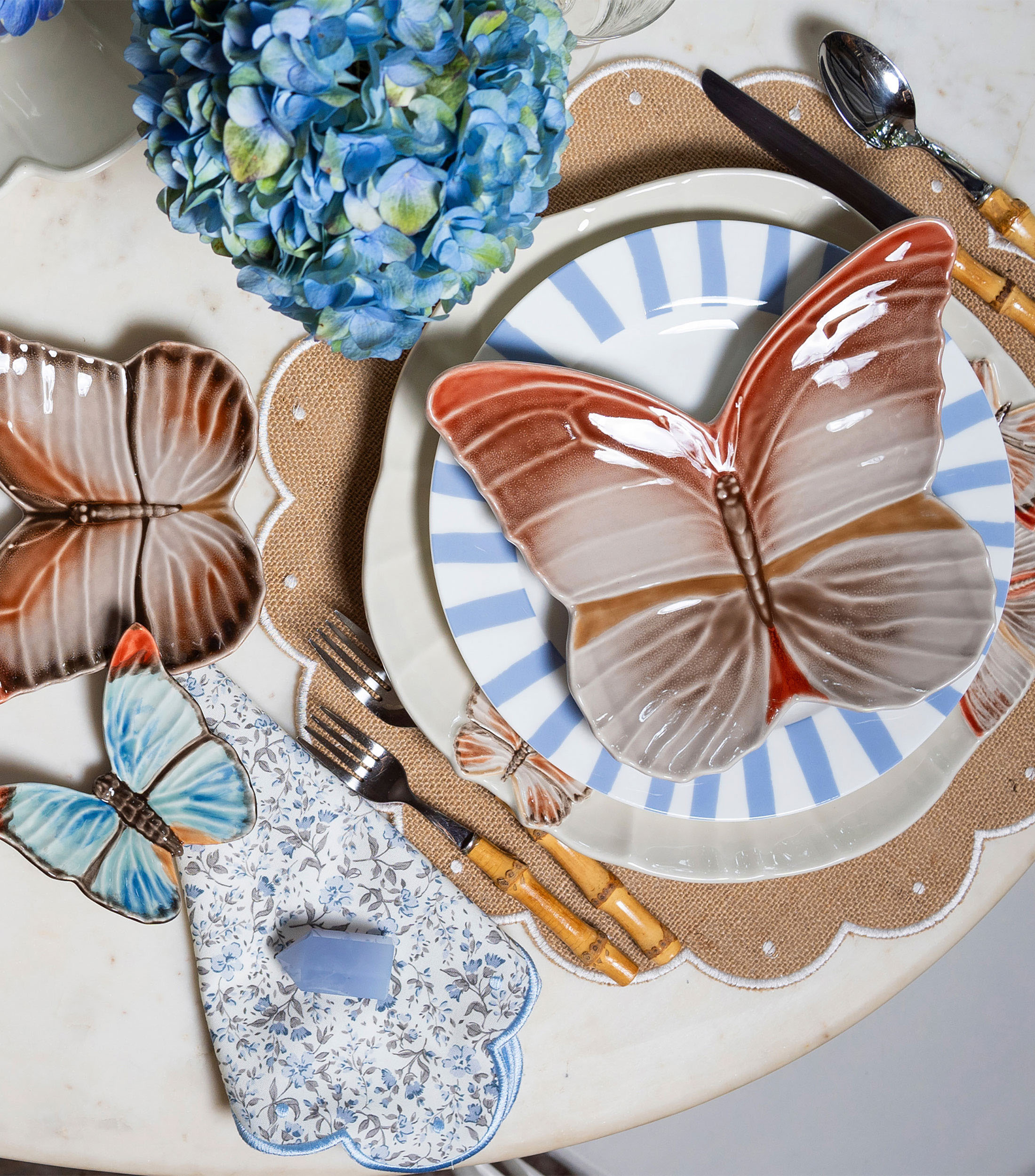 Set 4 Manteles individuales Daisy Yute Flor