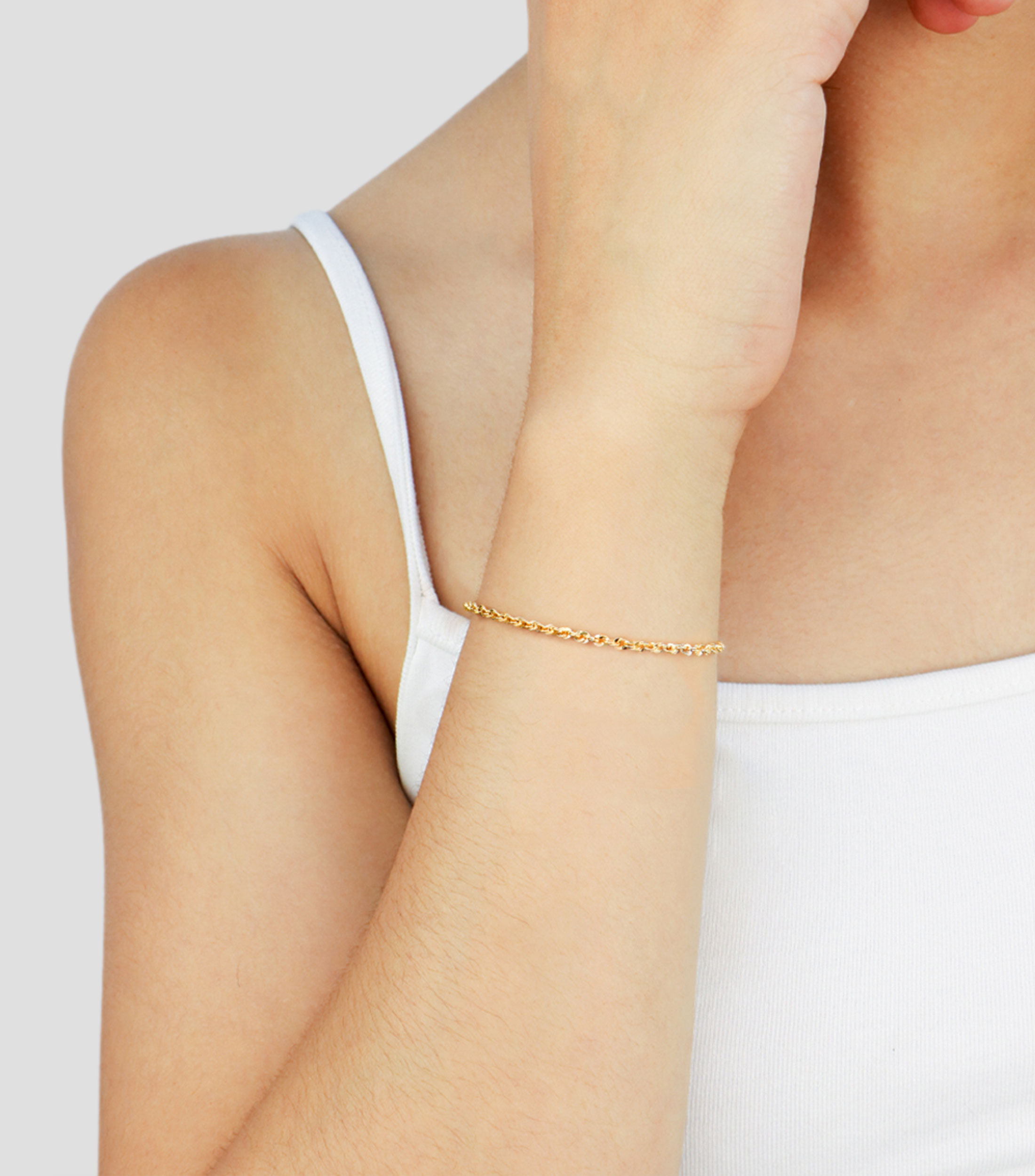 Pulsera Torzal en Oro de 14 Kilates Mujer