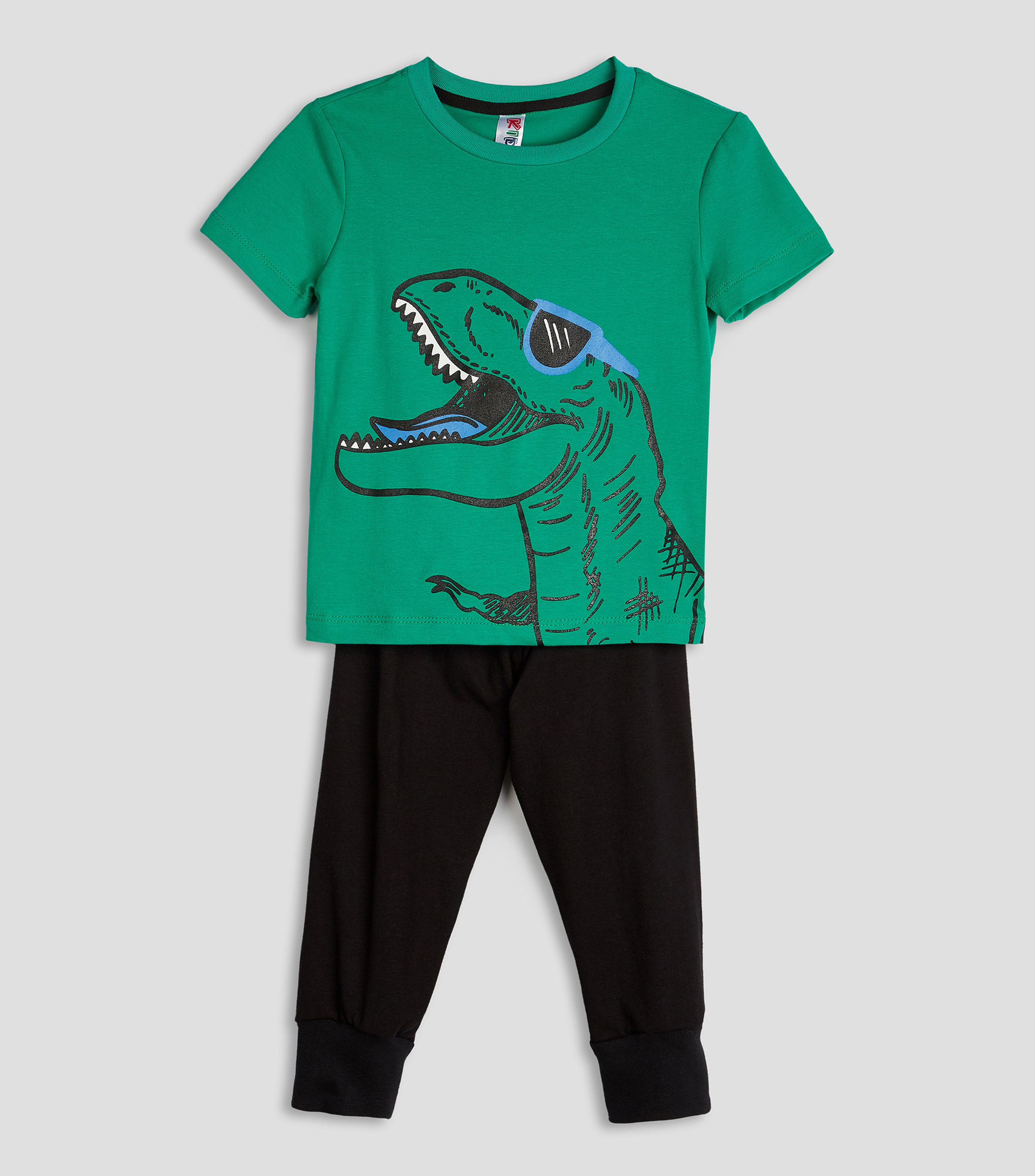 Pijama 2 piezas con estampado de dinosaurio Niño Mon Plaisir