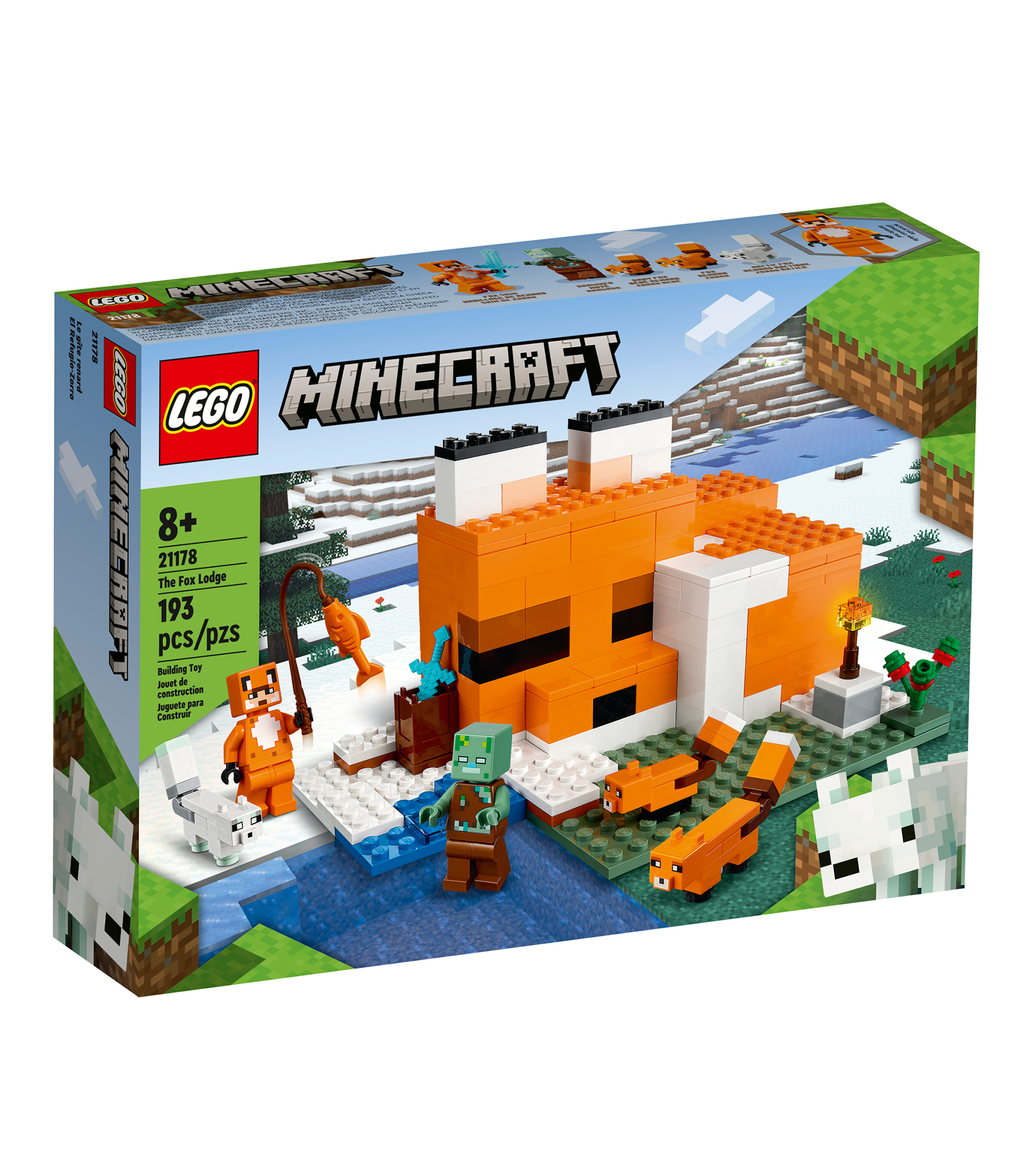 Lego Minecraft, El Refugio-Zorro 21178