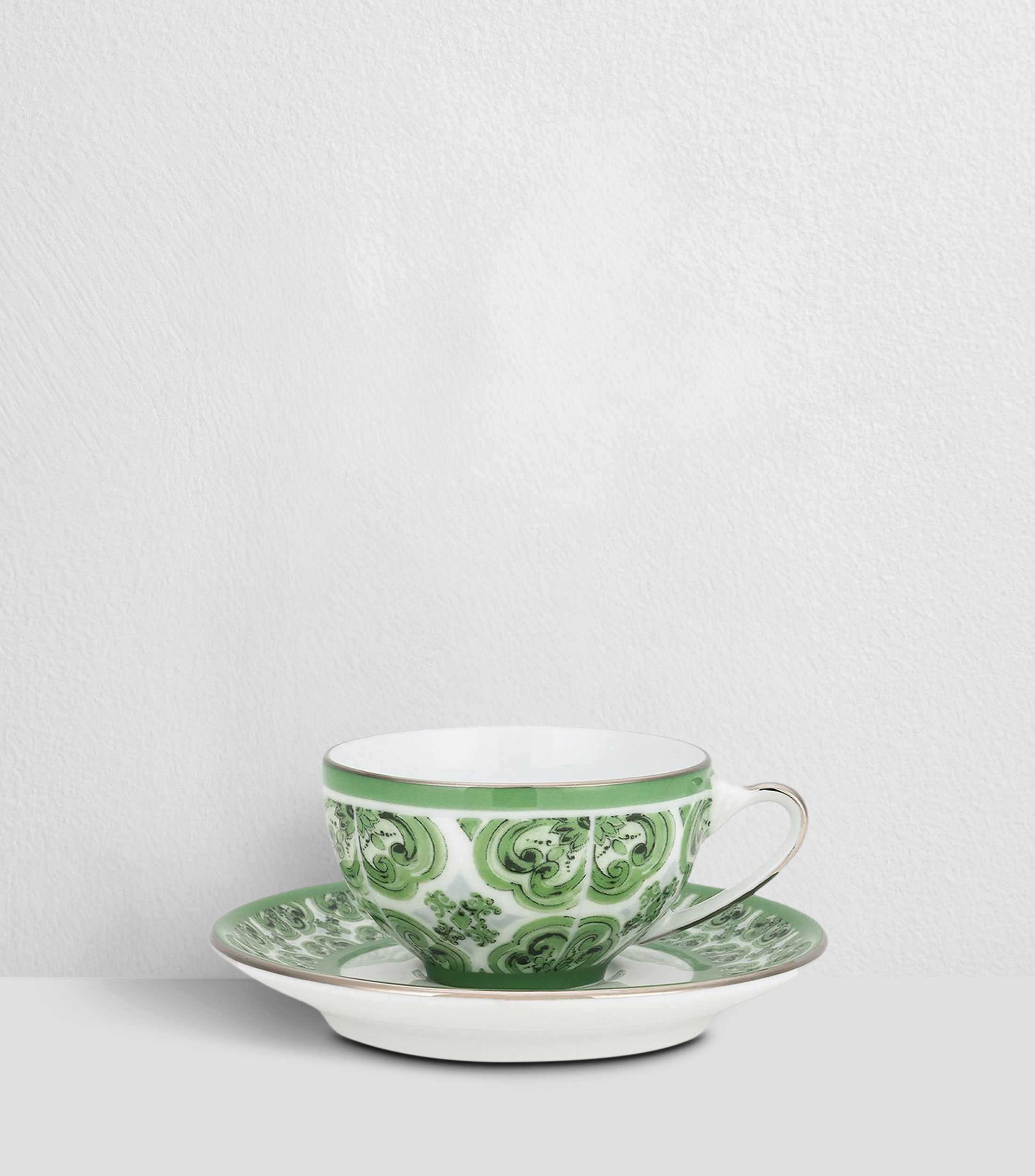 Taza para Té con Plato Maiolica Verde