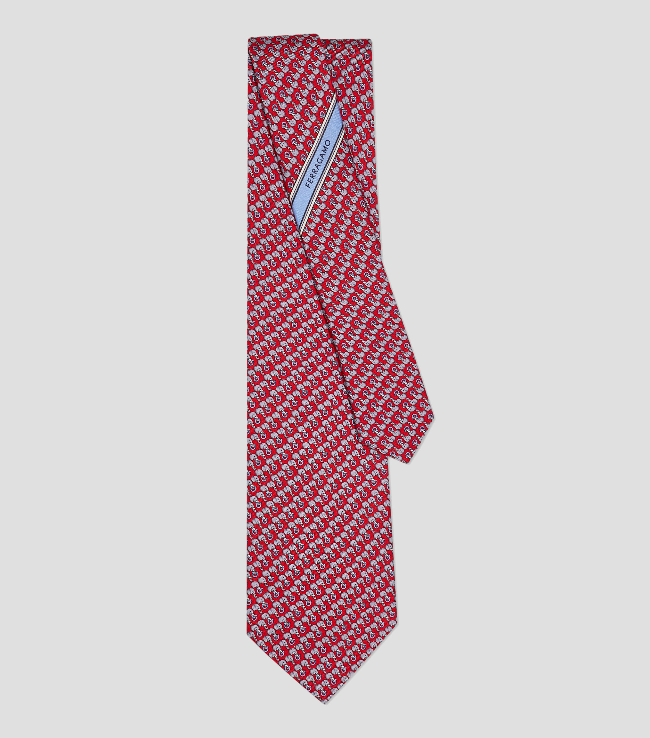 Corbata de seda estampado Elefante