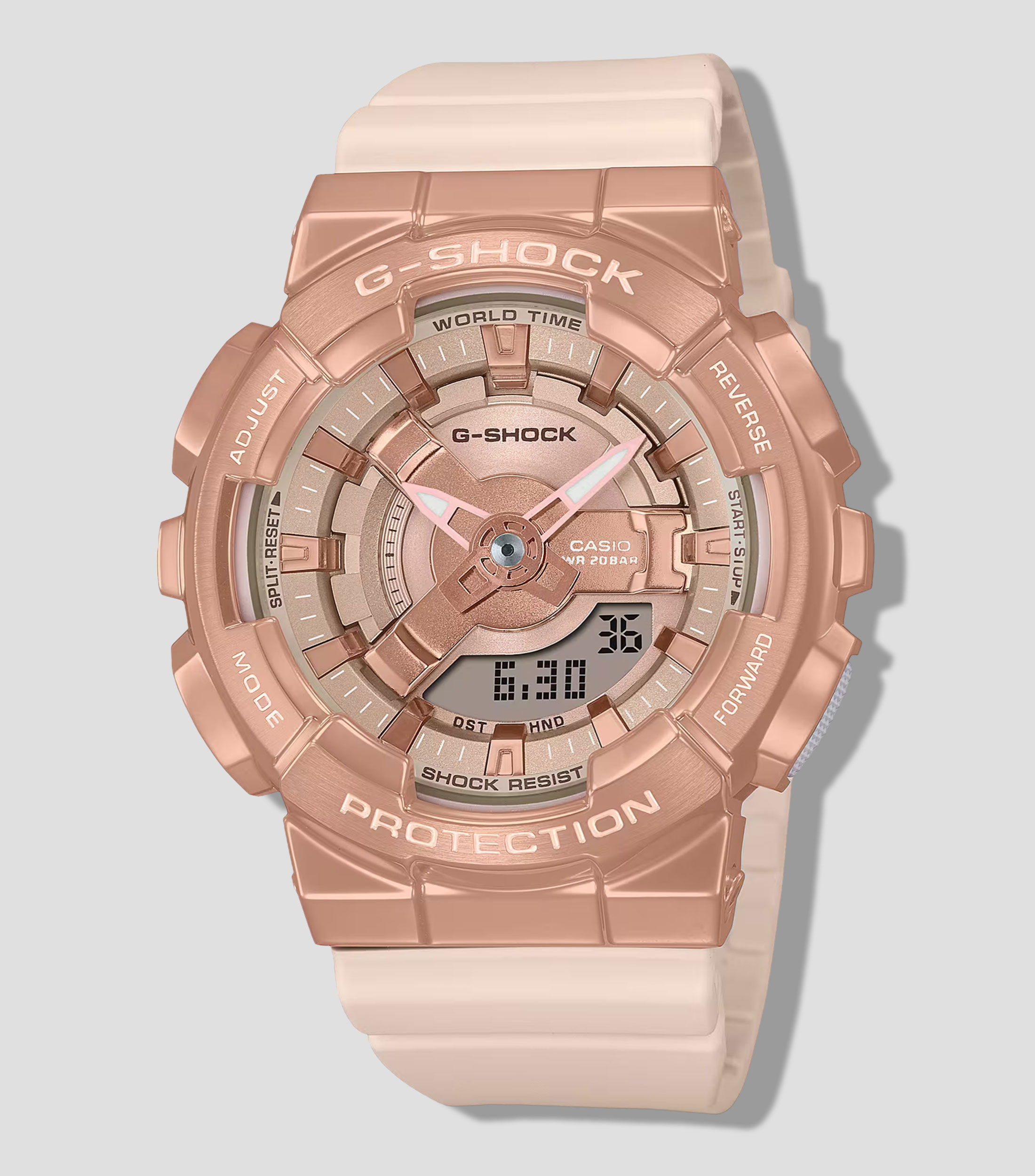Reloj para mujer G-Schok S-Series GM-S110 Casual, Oro rosa