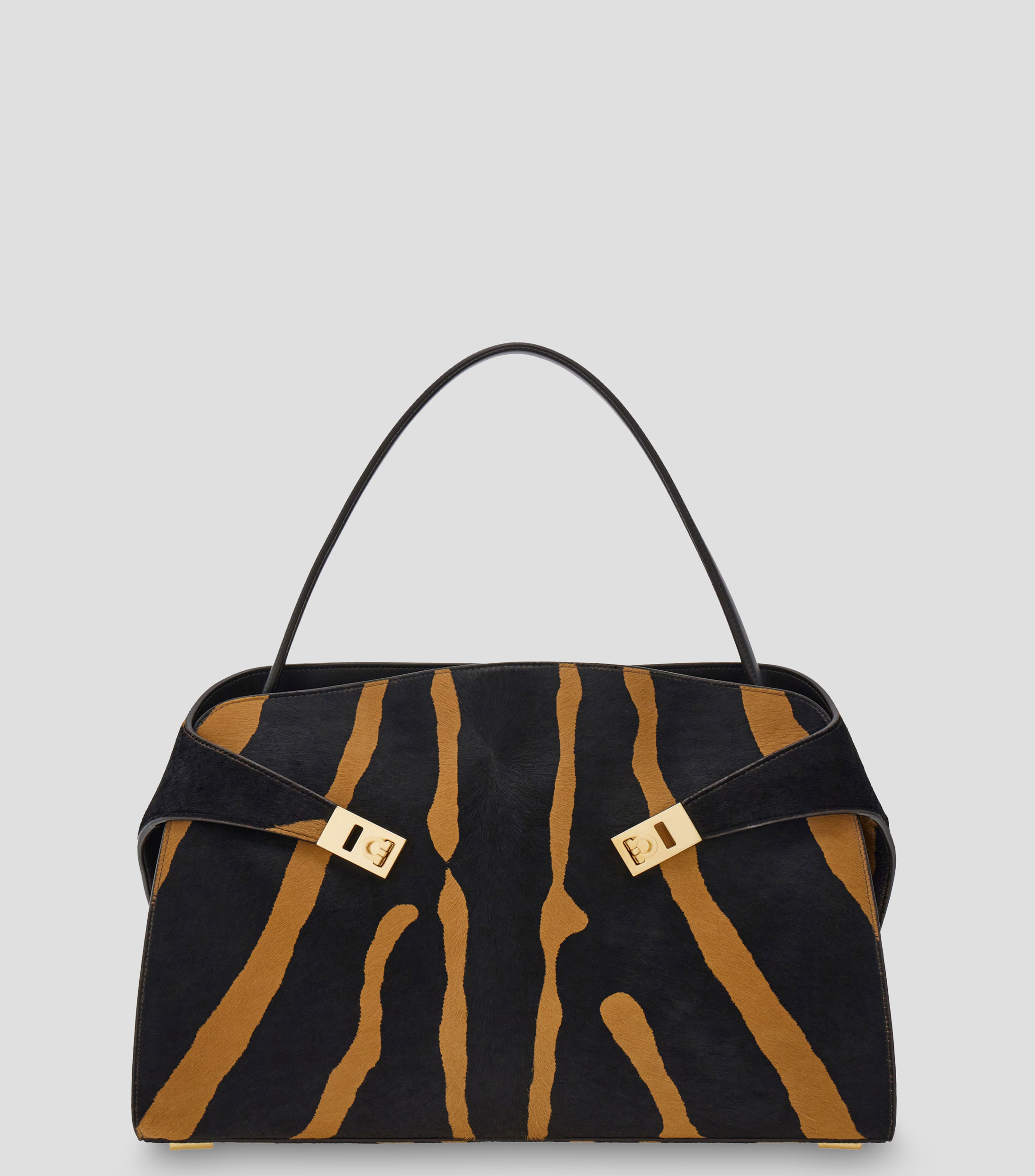 Bolsa shoulder en piel estampado Mujer