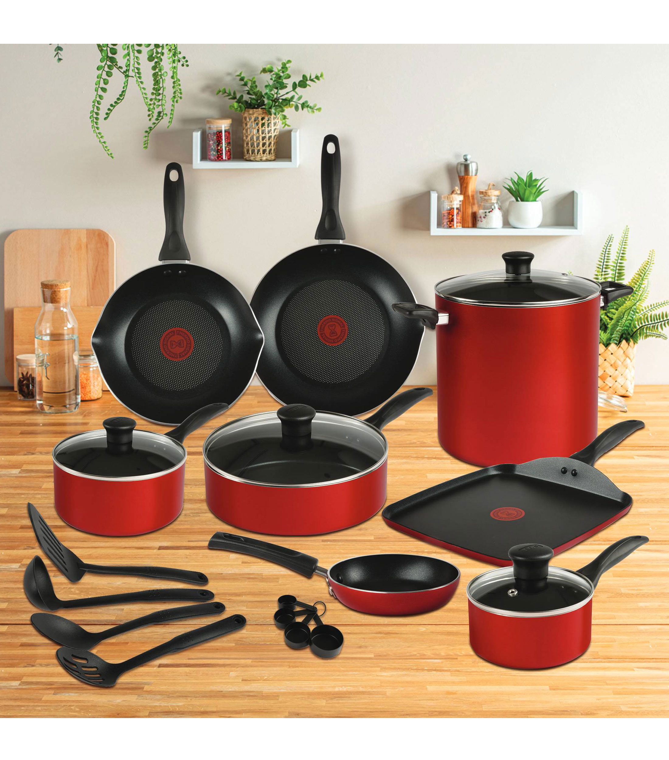 Bateria de cocina en aluminio 20 piezas