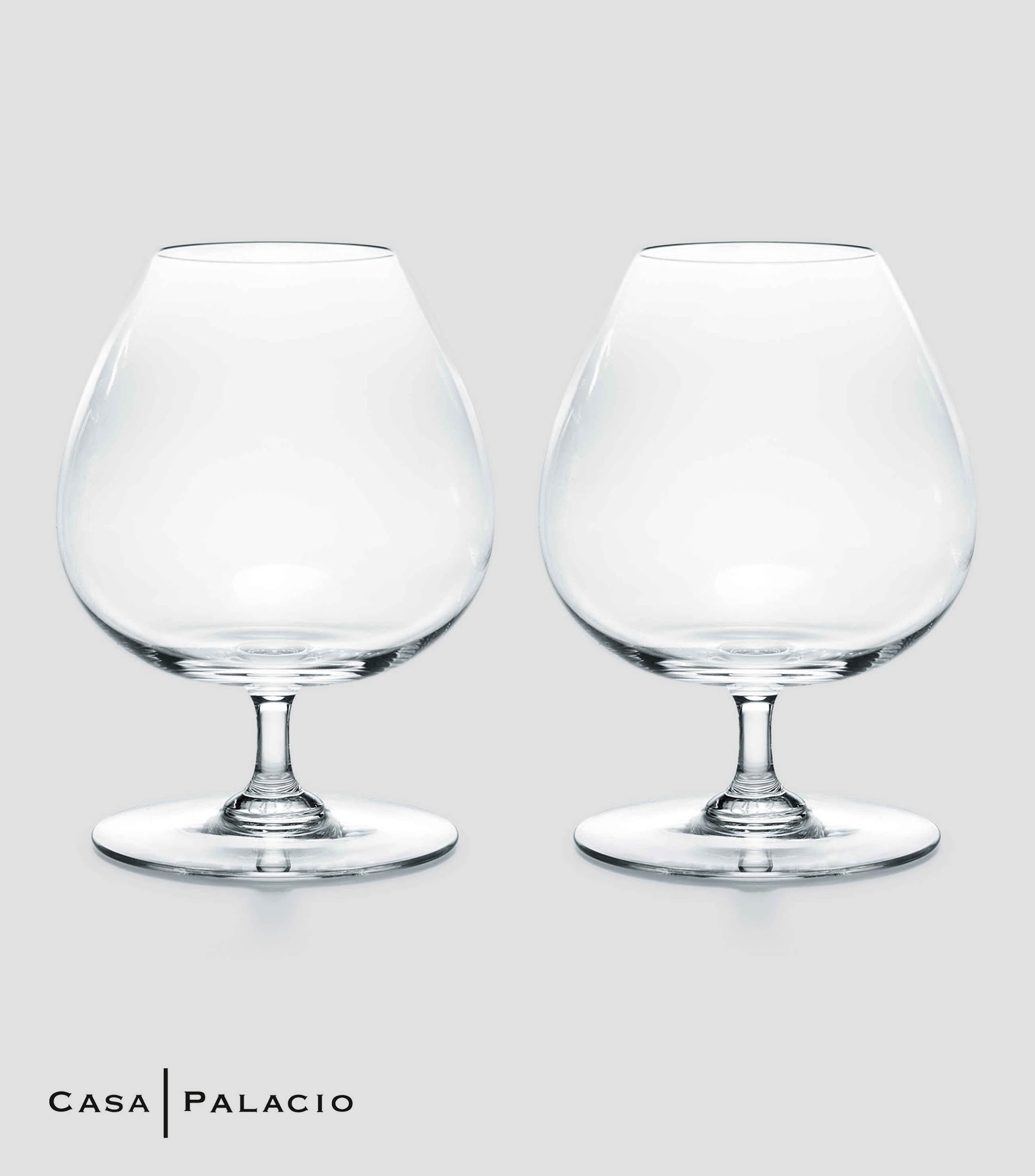 Set de 2 copas para coñac en cristal