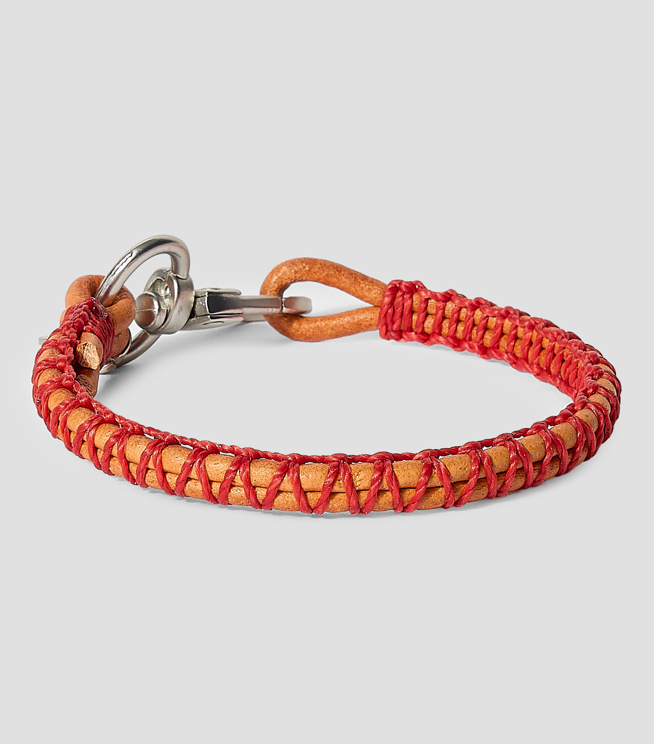 Pulsera Macrame ZigZag roja Hombre