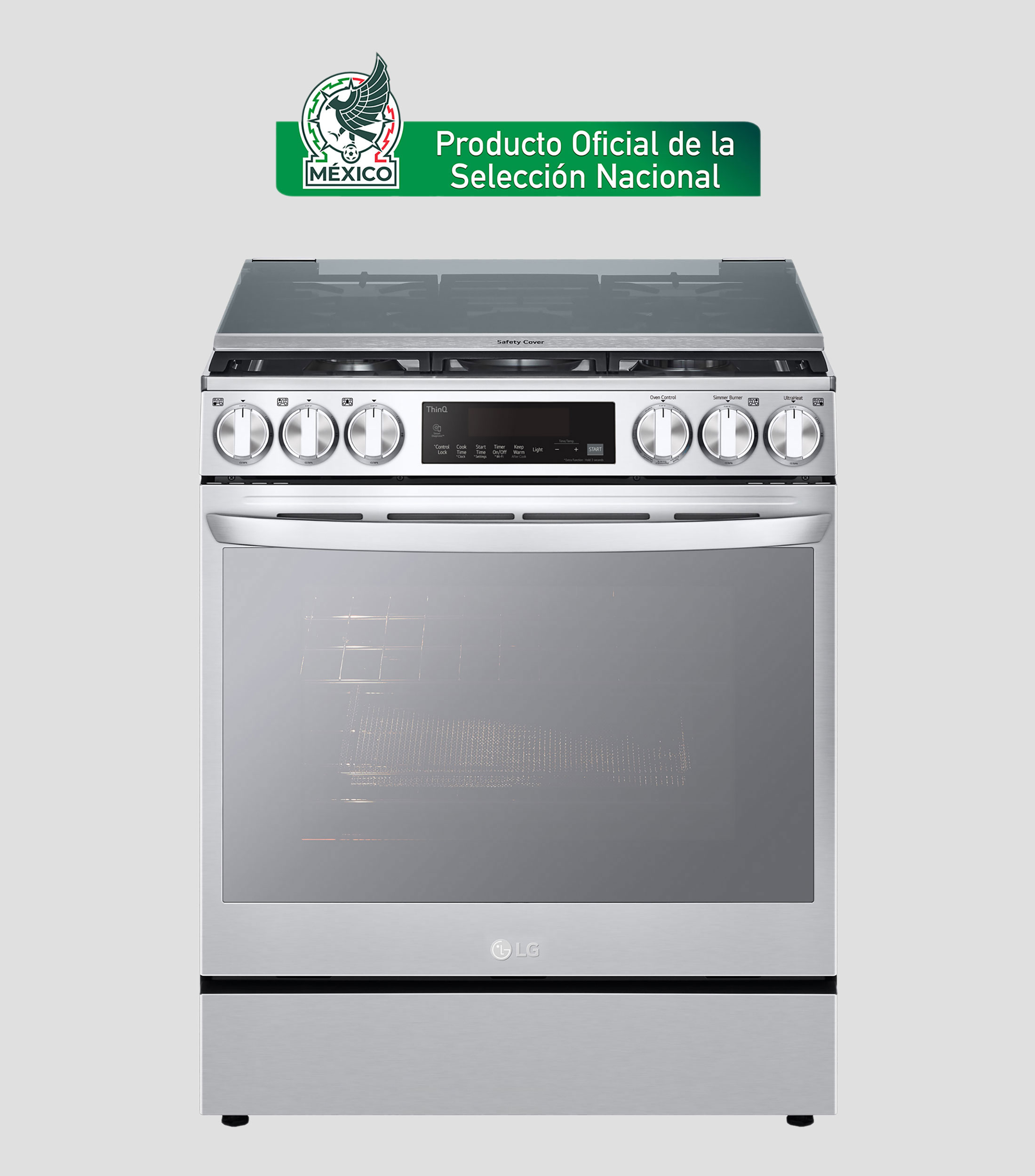 Estufa de Piso InstaView a Gas LP con Freidora de Aire & LGThinQ 30