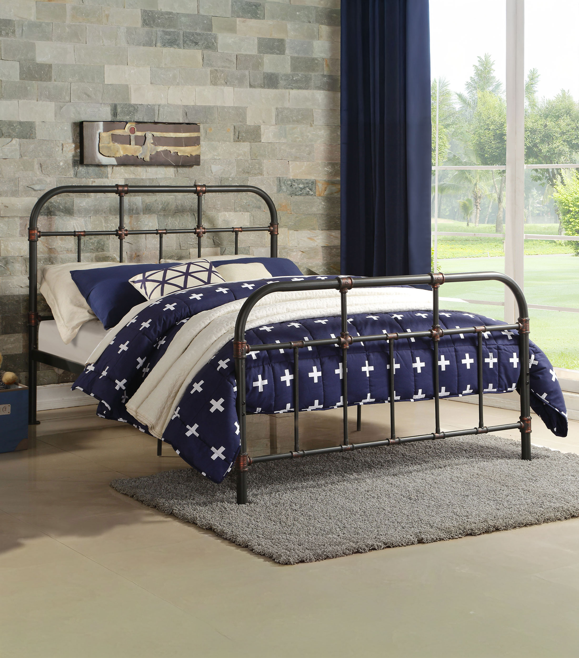 Cama Matrimonial en metal