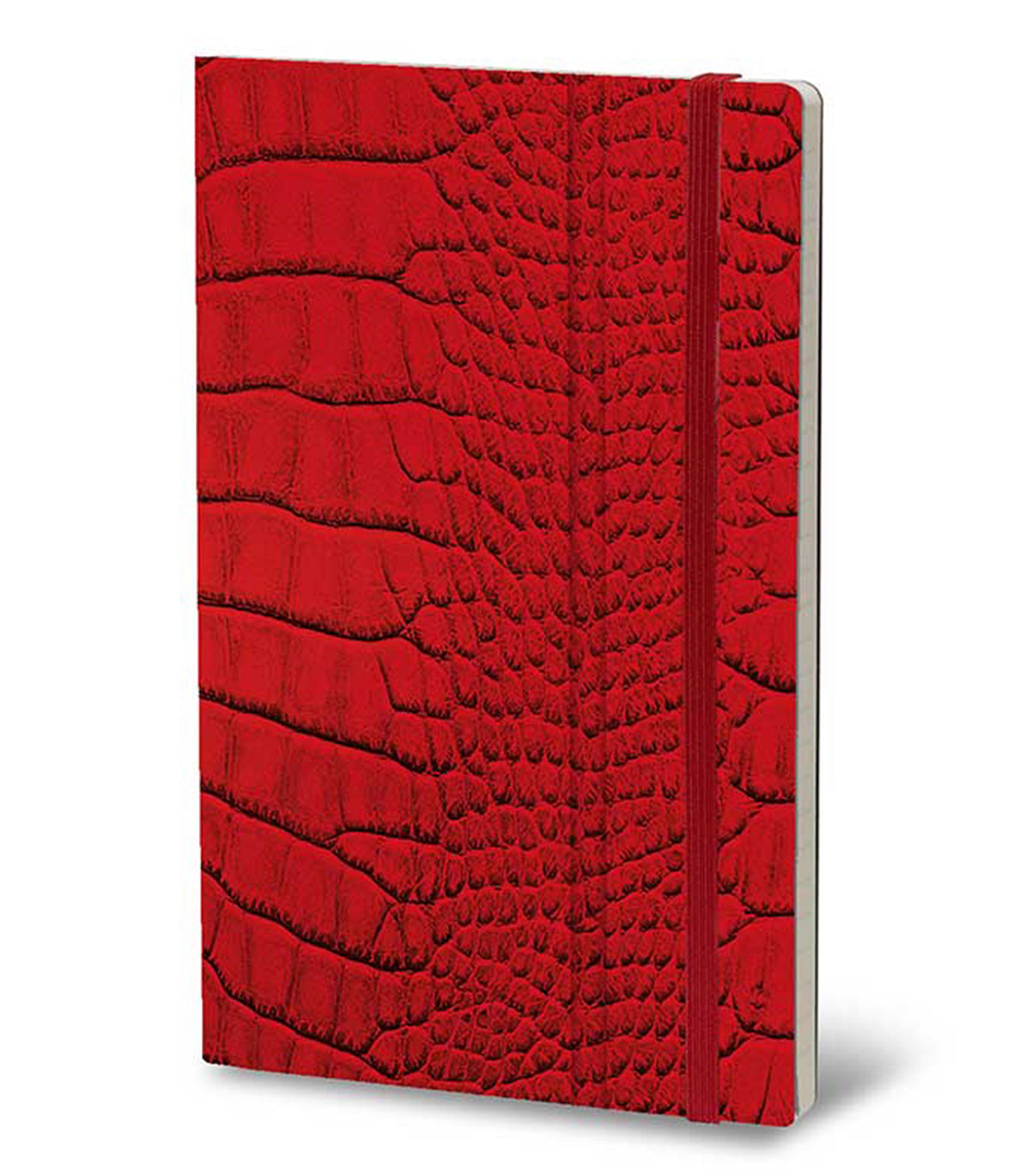 Libreta Estampada con Silueta de Escamas de Cocodrilo, 192 Hojas