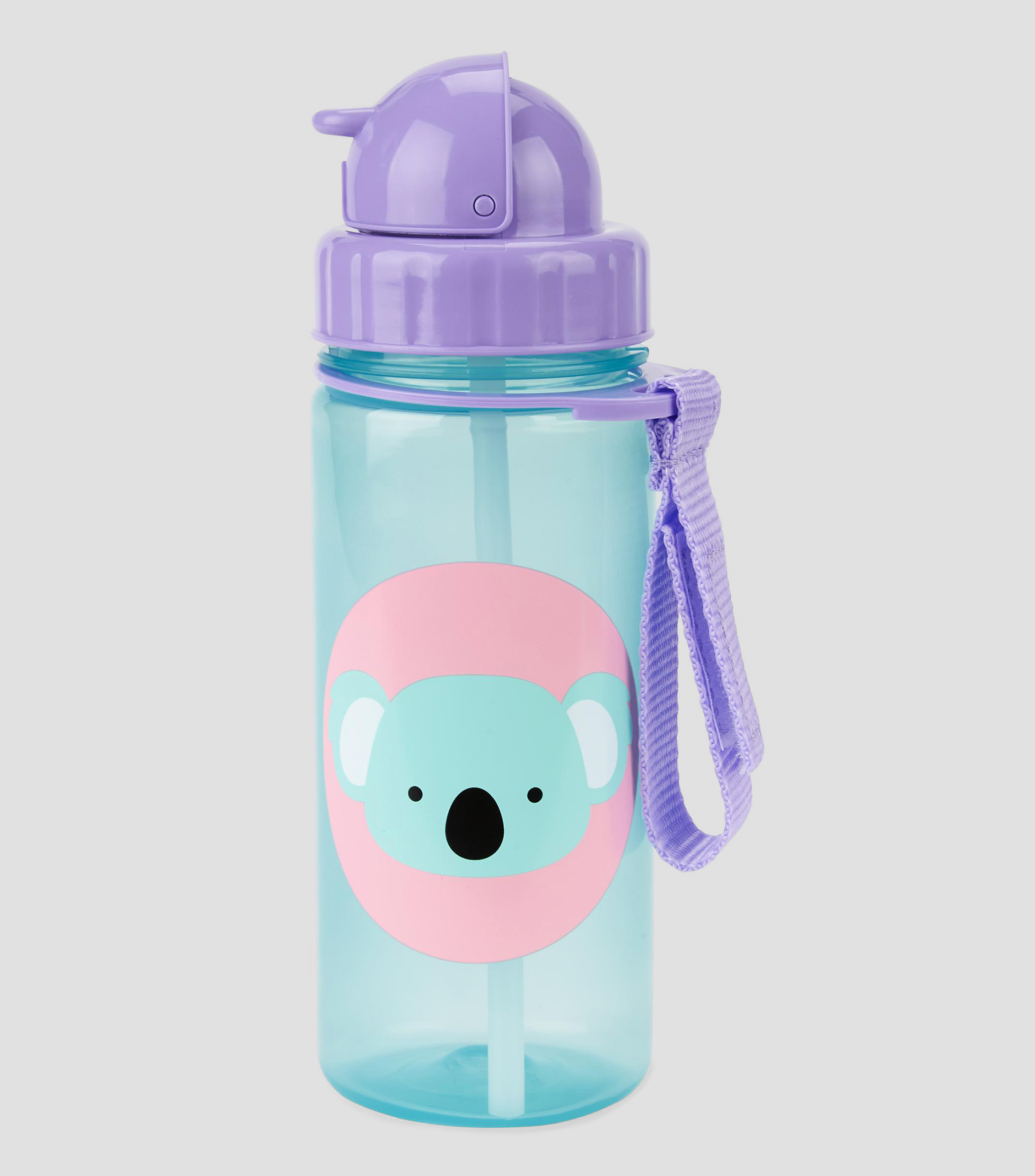 Botella para Agua con popote Koala Zoo, 390 ml