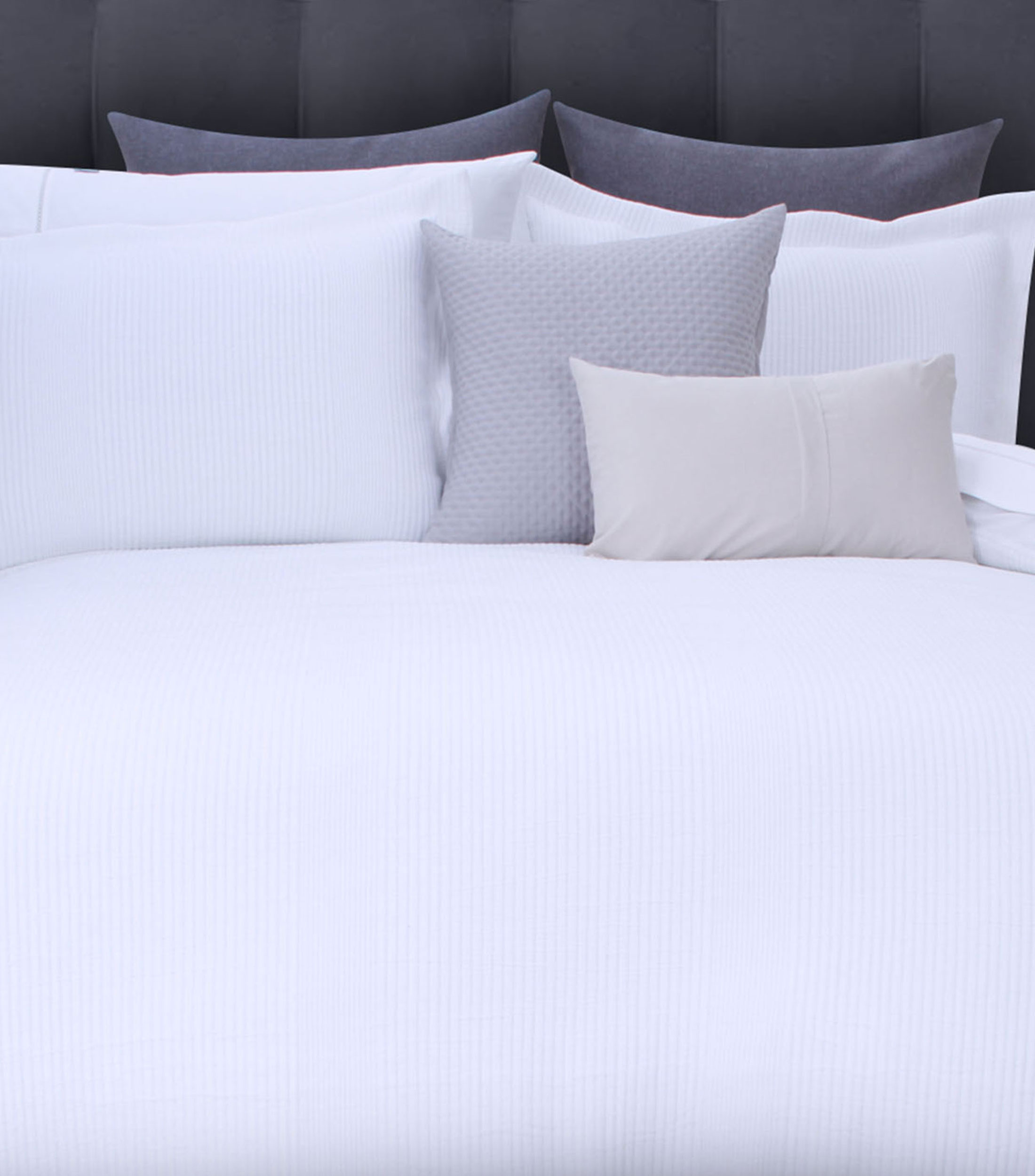 Funda para Almohada con relleno Euro Hedda Gris