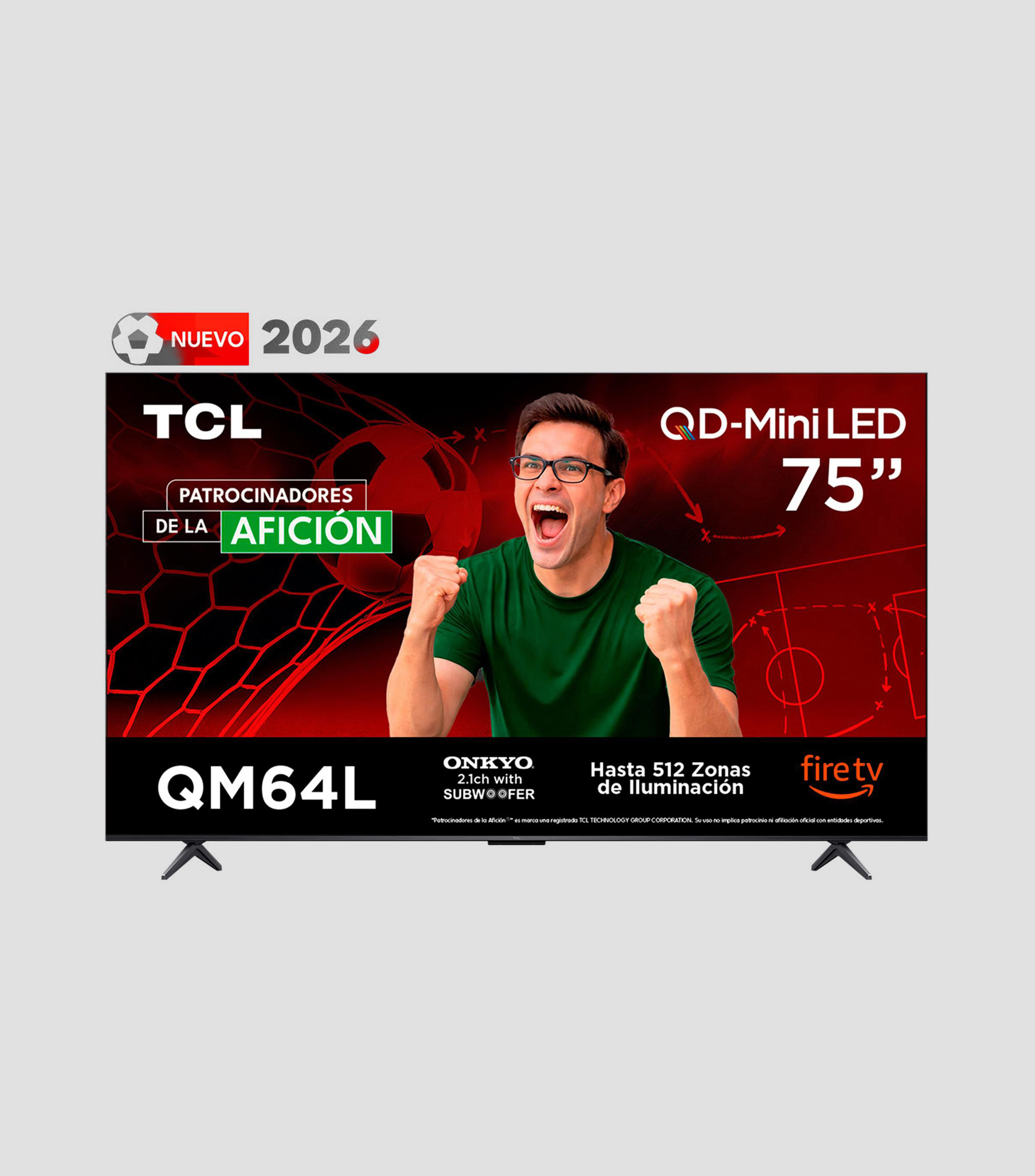 Pantalla 75 Pulgadas Plana Mini-LED 4K Fire TV 75QM64L