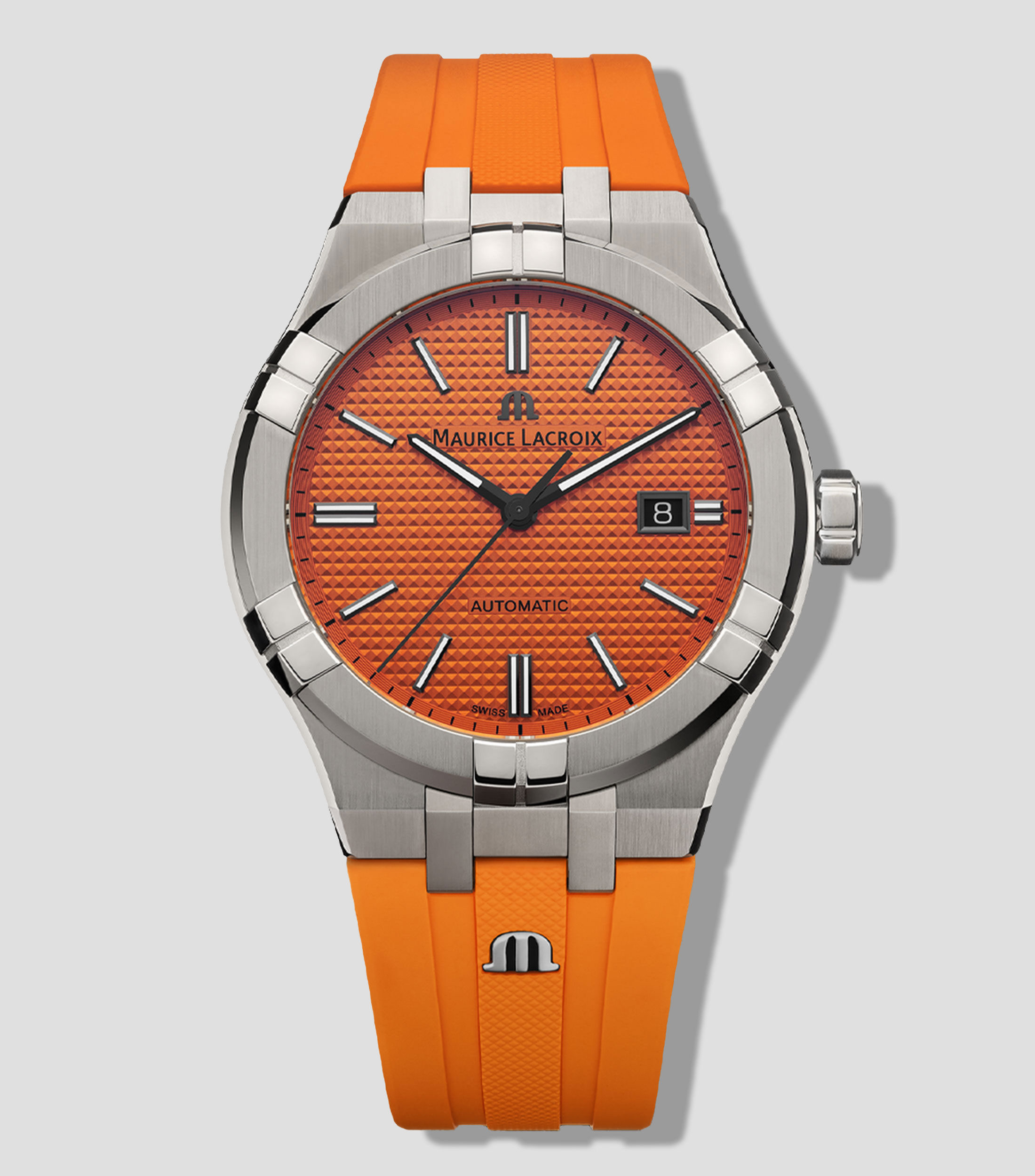 Reloj para Hombre Summer Edition Casual, Plateado, Naranja