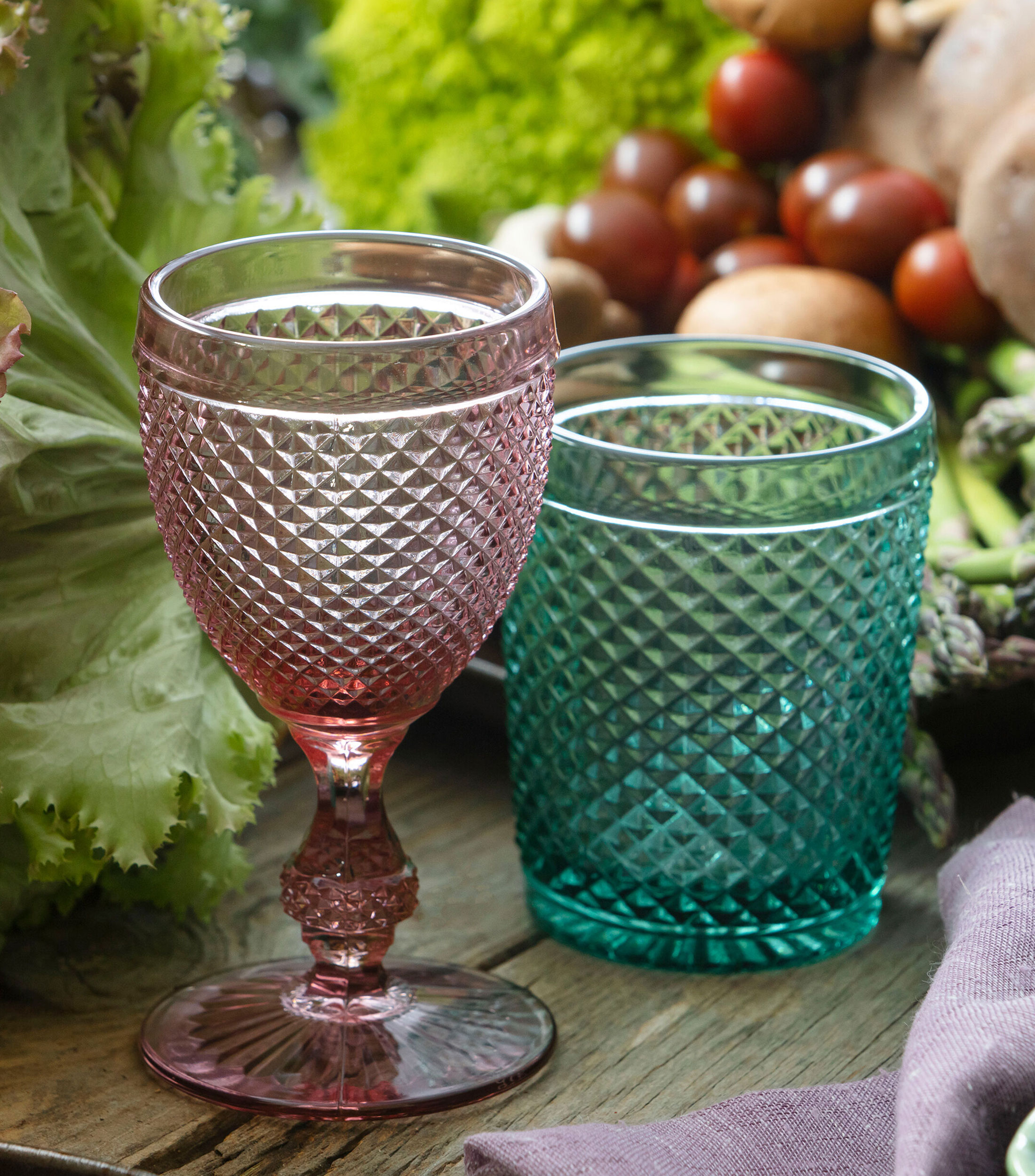 Set 4 vasos old fashion verde menta