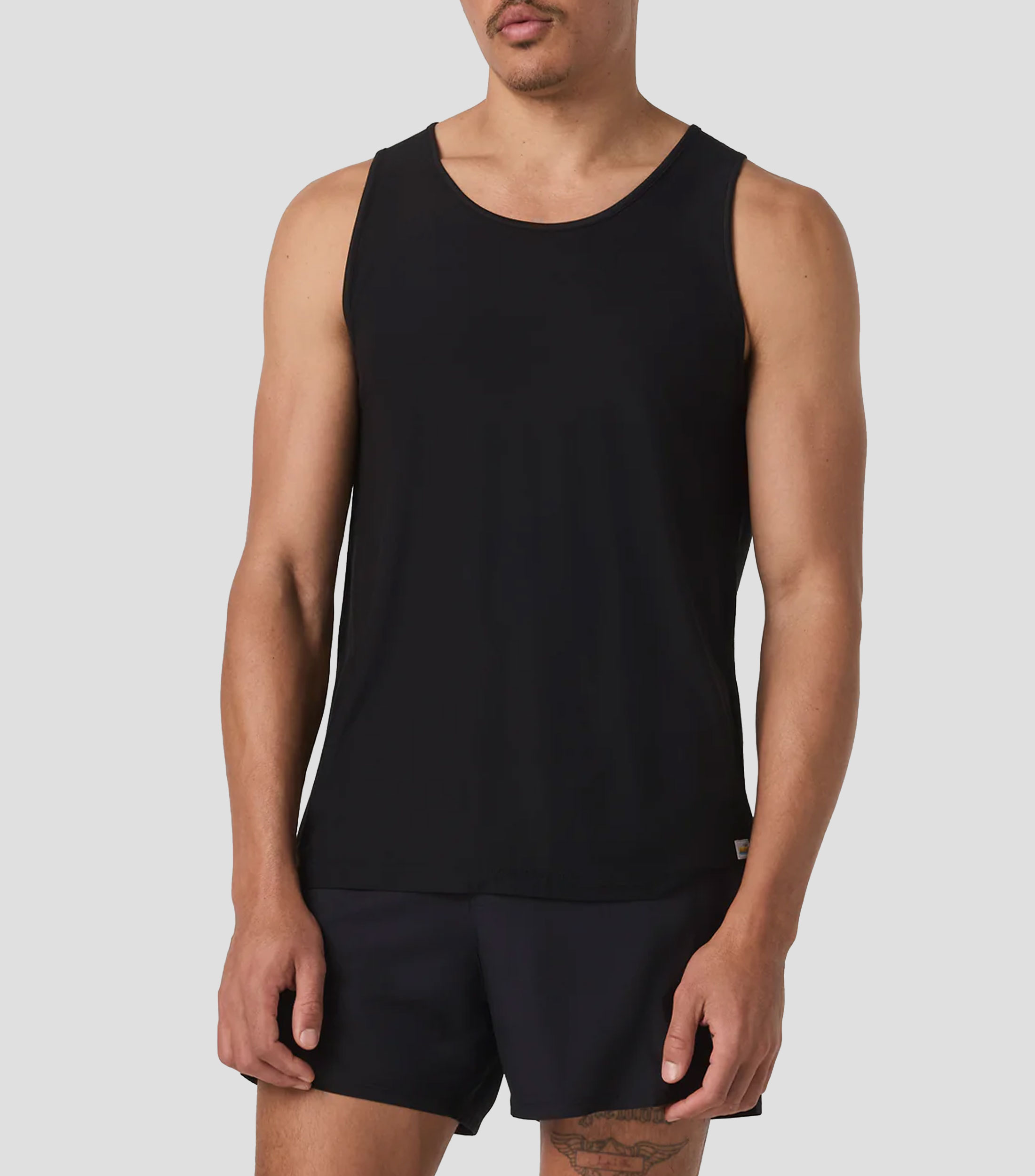 Tank para entrenamiento Strato Tech cuello redondo sin mangas lisa Hombre