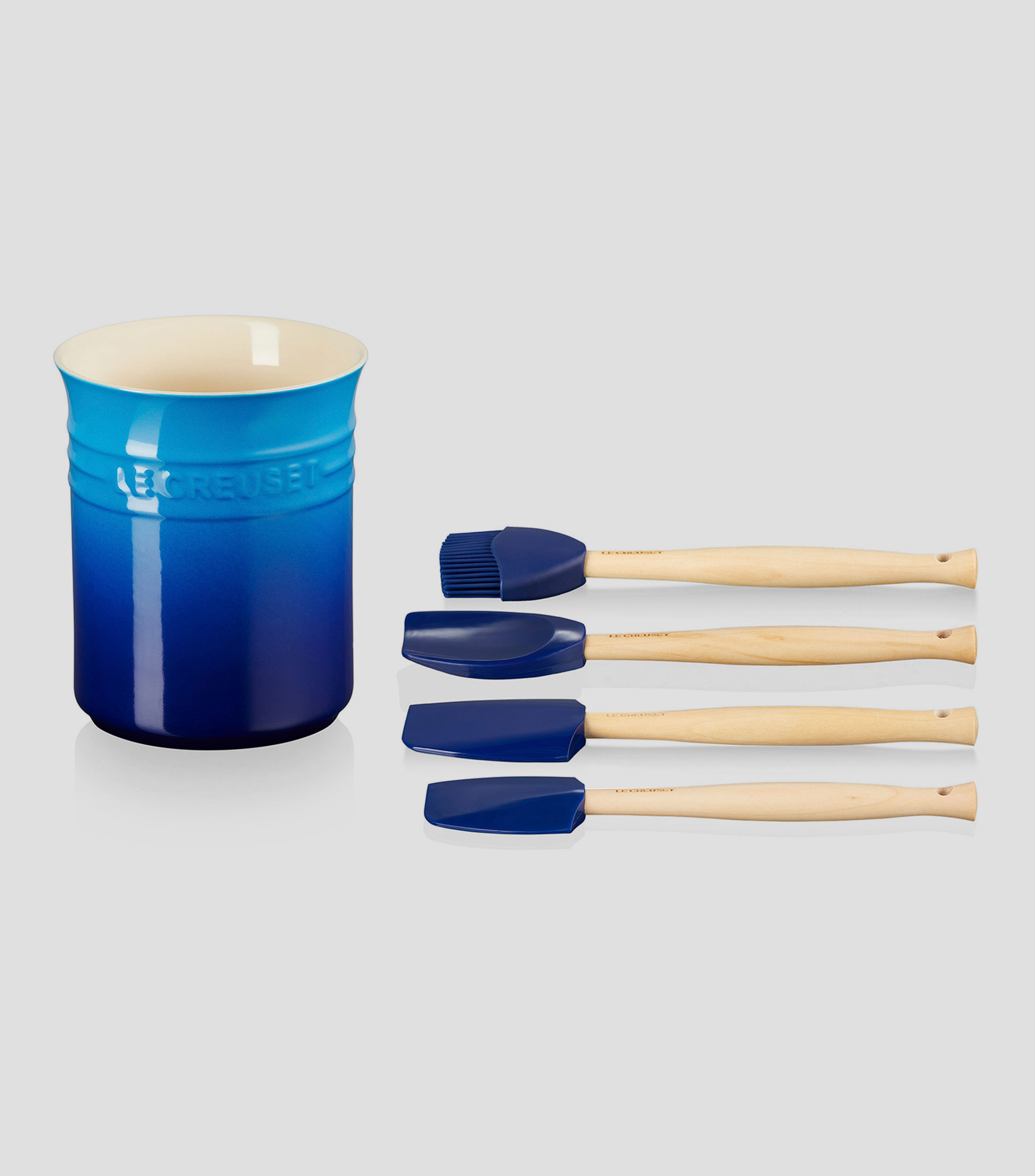 Set Bote para Utensilios con Espátulas Azure
