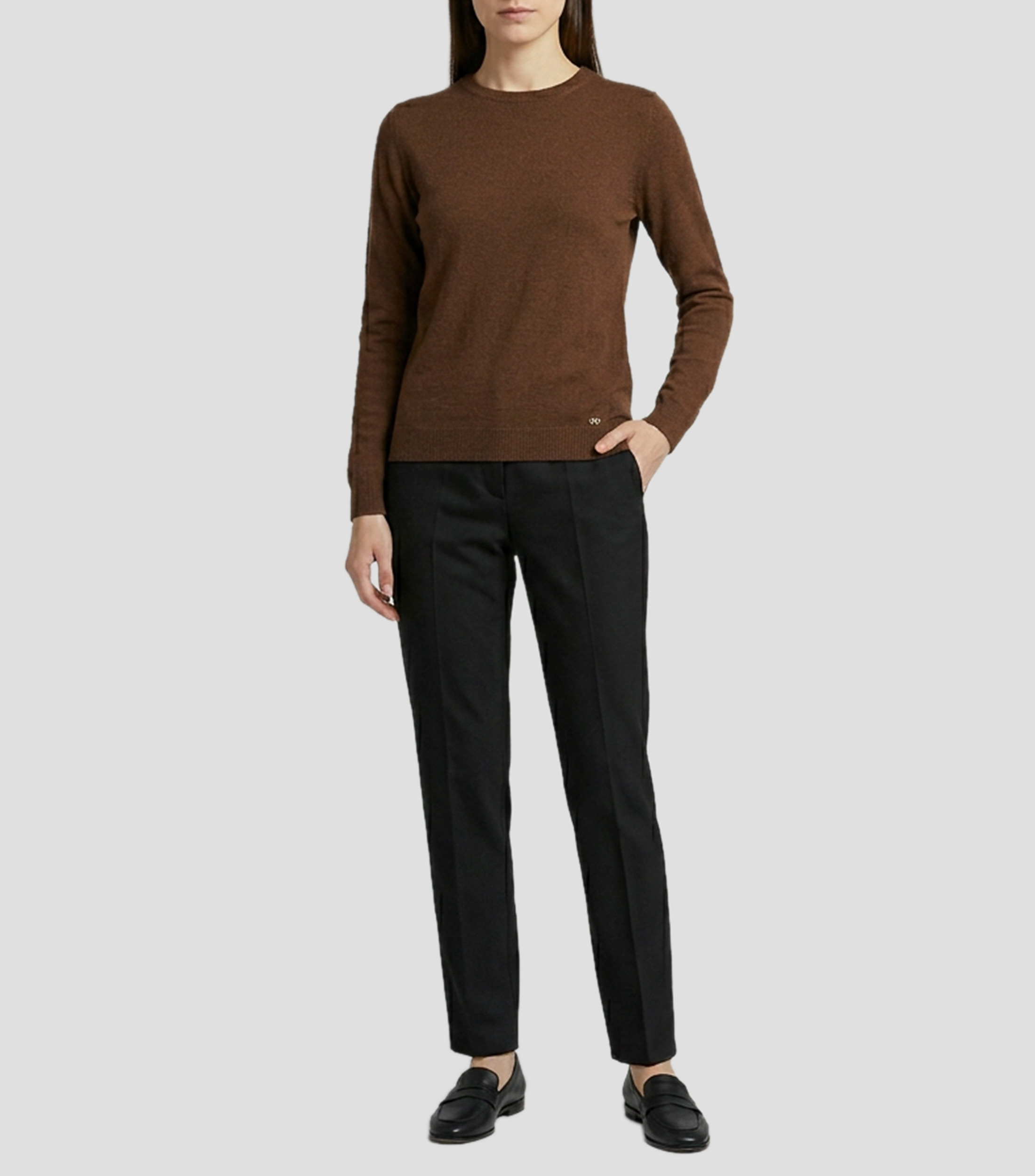 Suéter cuello redondo Mujer