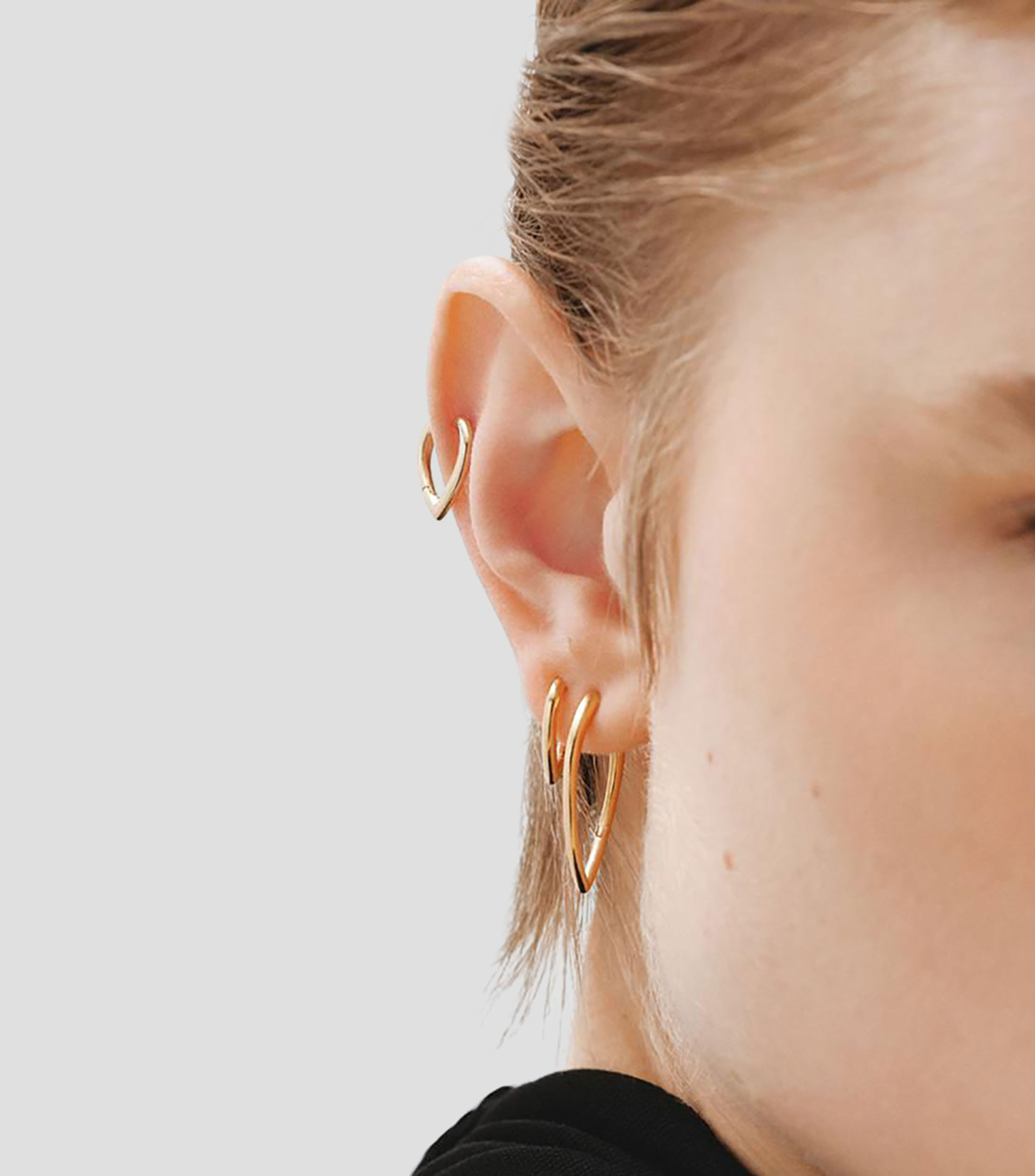 Aretes de gota en plata .925 Connector Criolla Mujer
